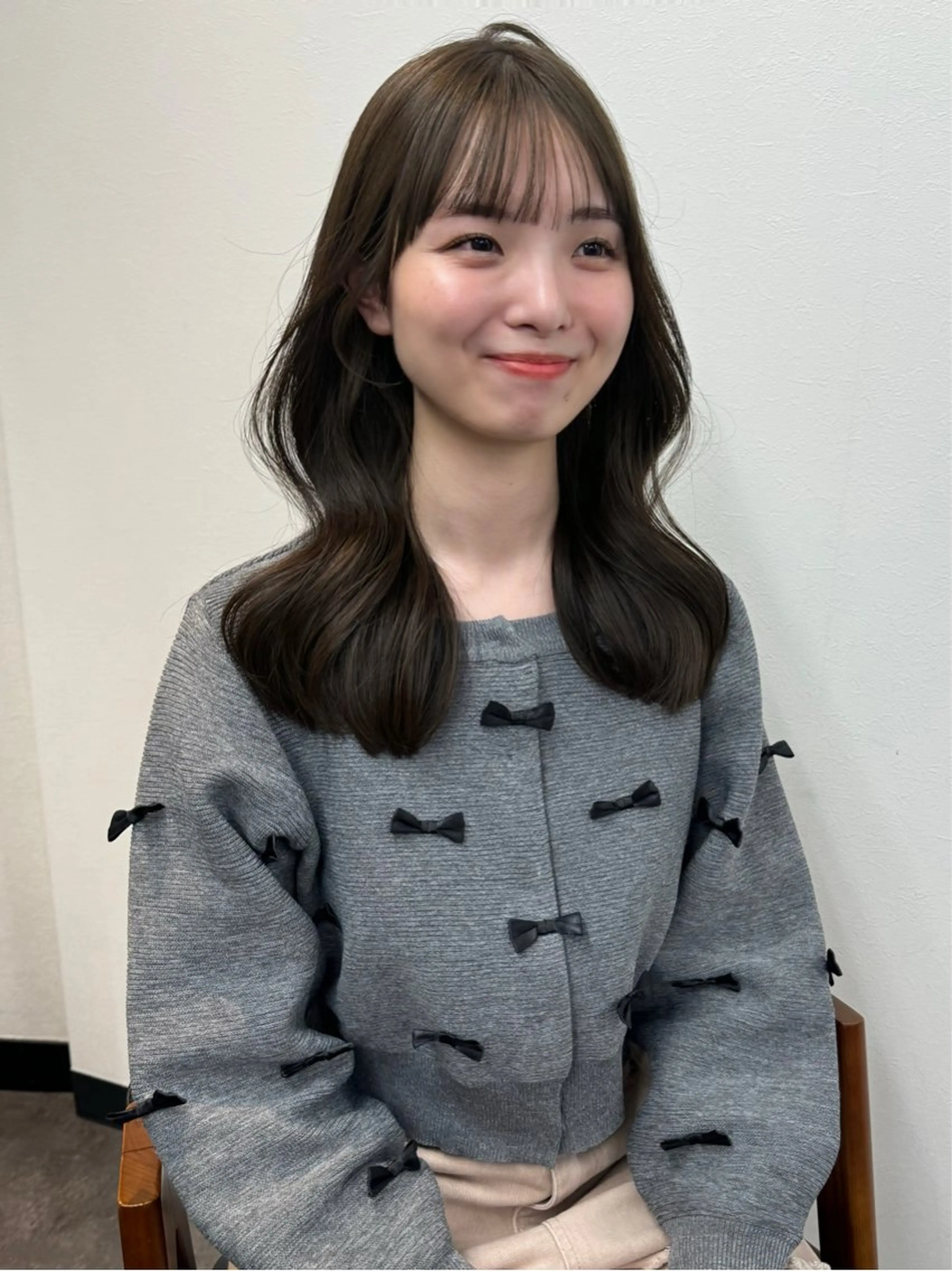 セミロング ヘアカラー 透明感🍨レイヤー ヘアセット/miyuのヘアスタイル