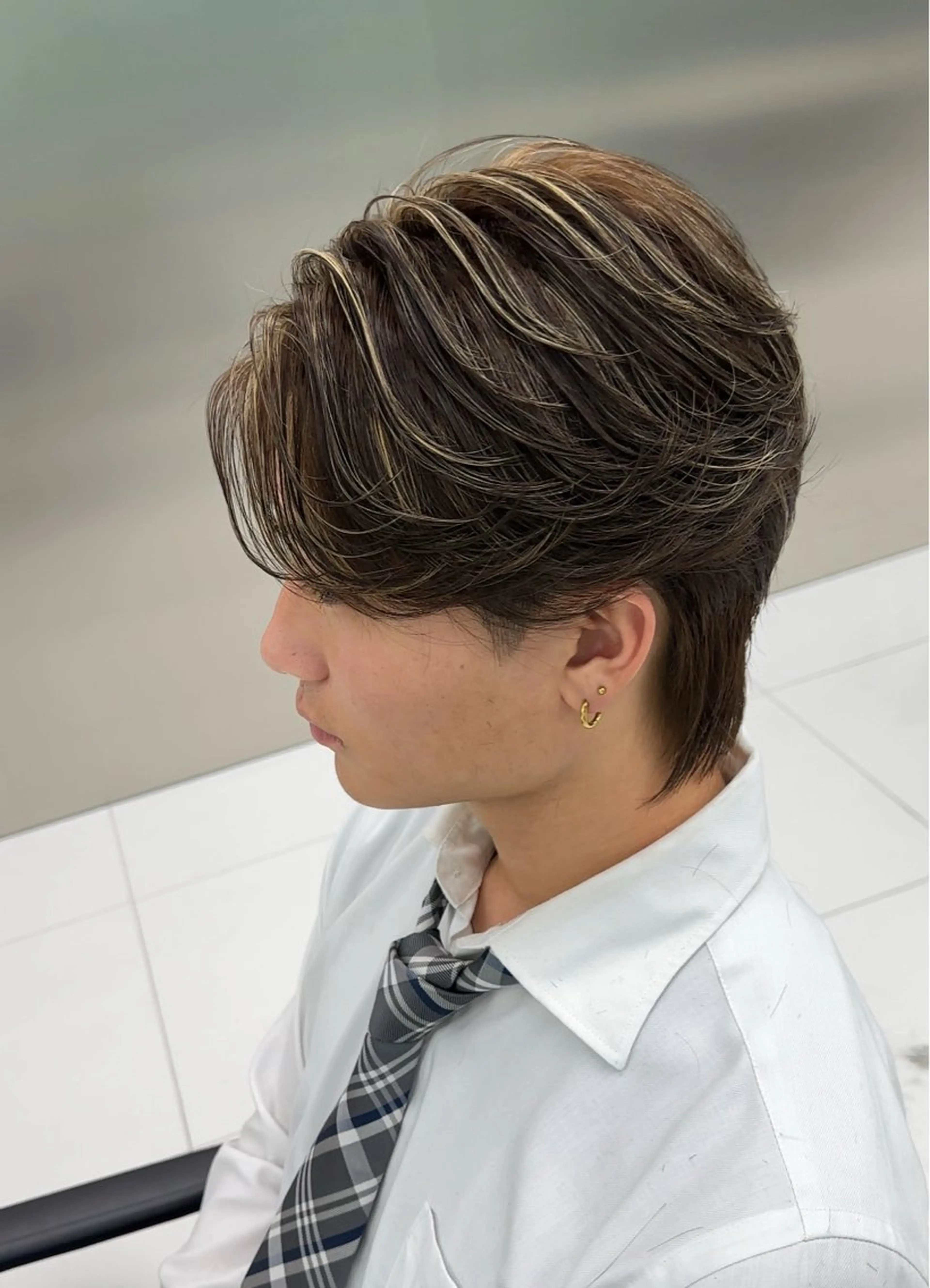 メンズ メンズメッシュ 白髪ぼかし/メッシュ ハイライト/ゆうとのヘアスタイル