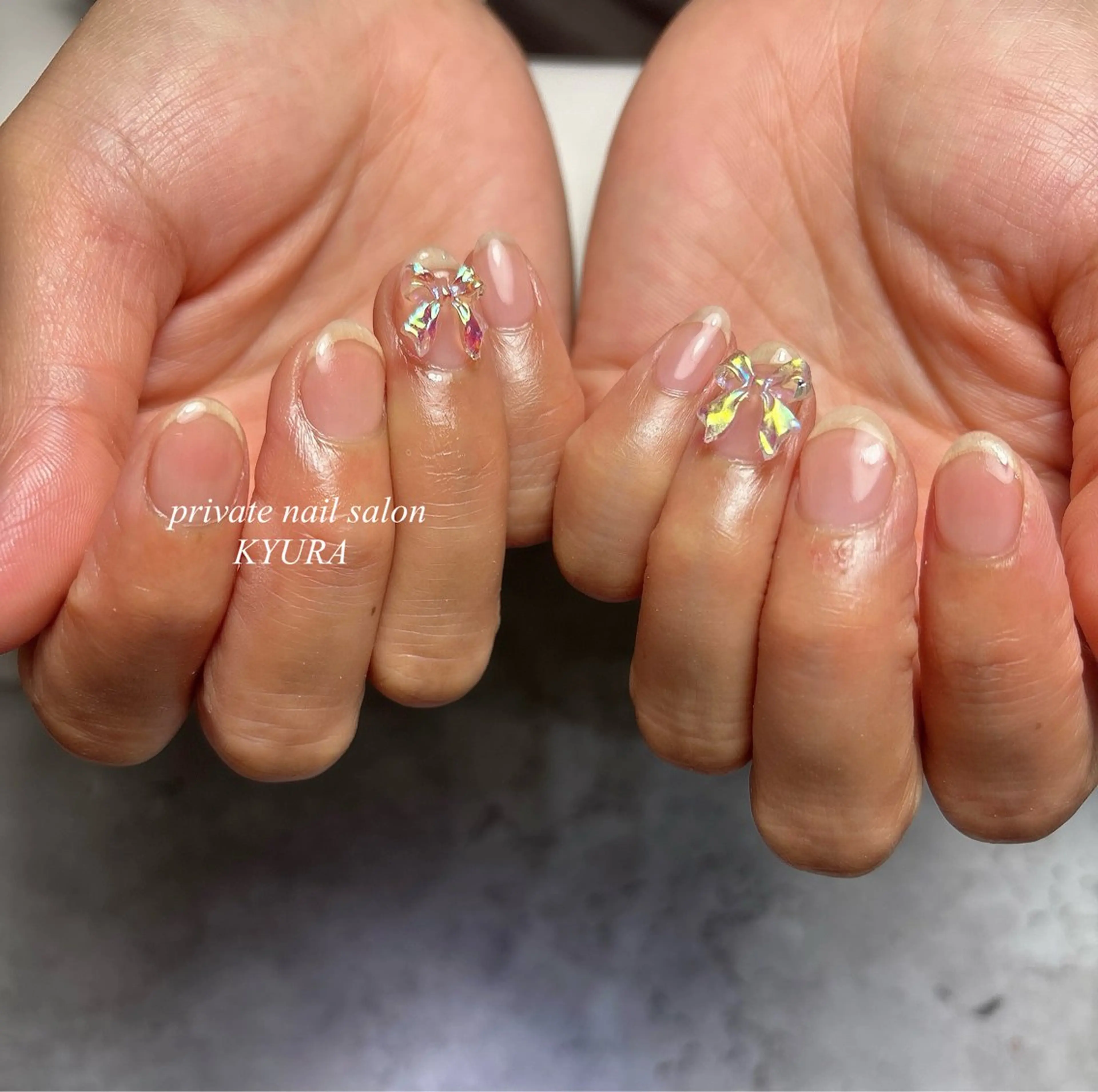 ネイル クリアネイル 大東市ネイルサロン 【KYURA】ｷｭﾗのネイルデザイン