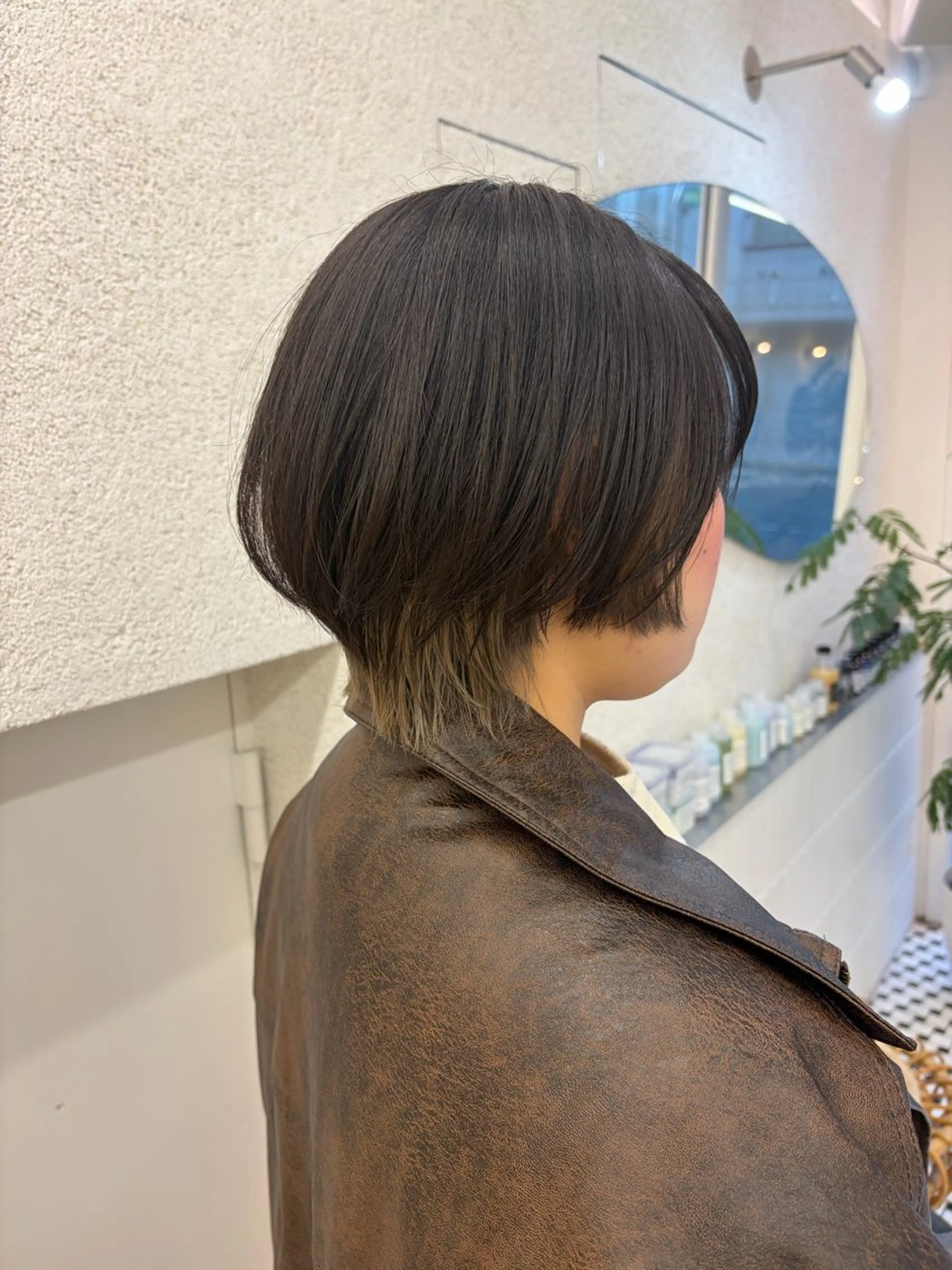 ショート リン🔔ボブ cut 柔らかベージュ🤎のヘアスタイル
