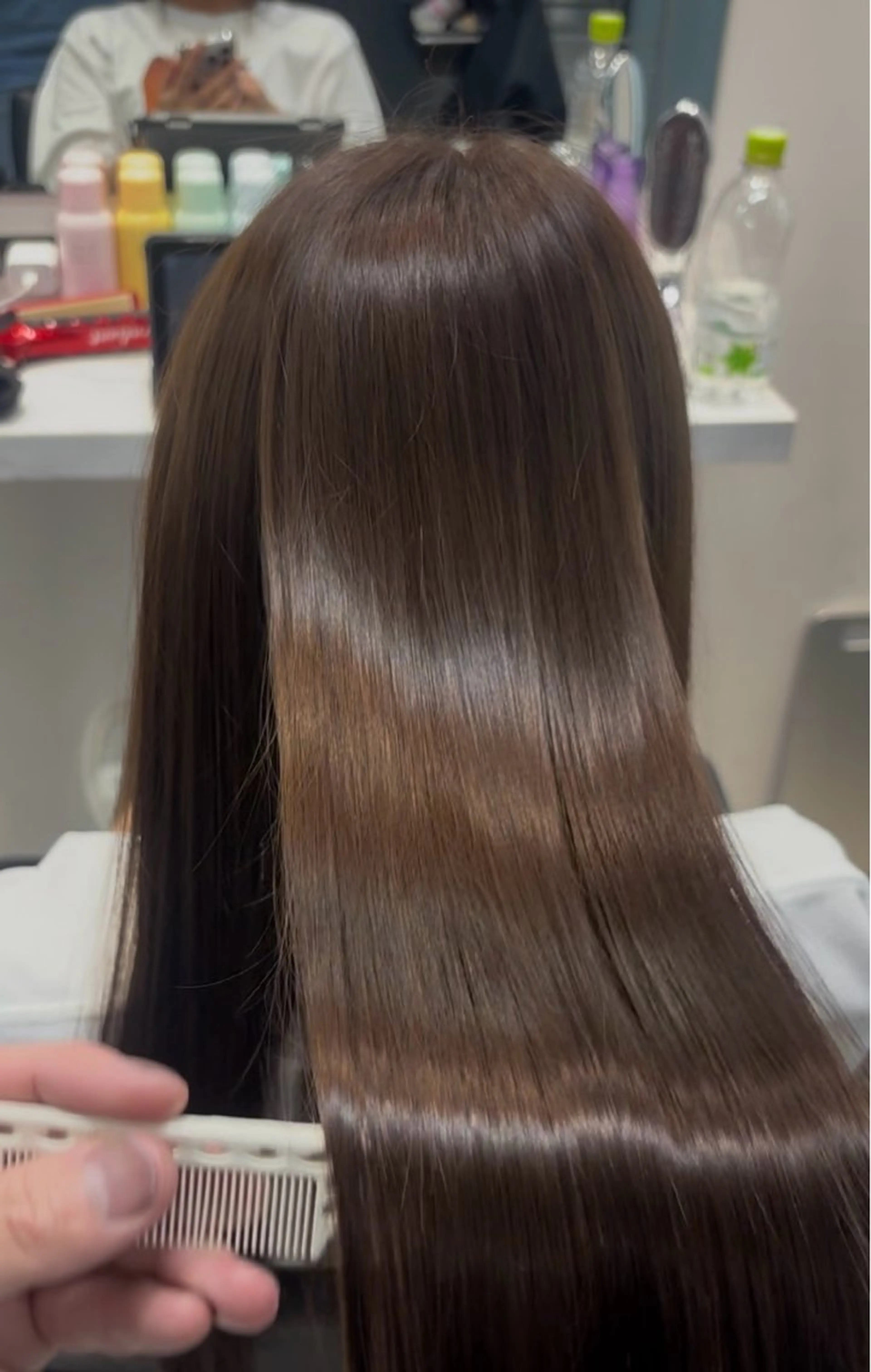 ロング カラー カット ヘアカラー トリートメント SALOWIN梅田 サロウィン所属・縮毛•酸性矯正特化/ 美髪•髪質改善/KJのヘアスタイル