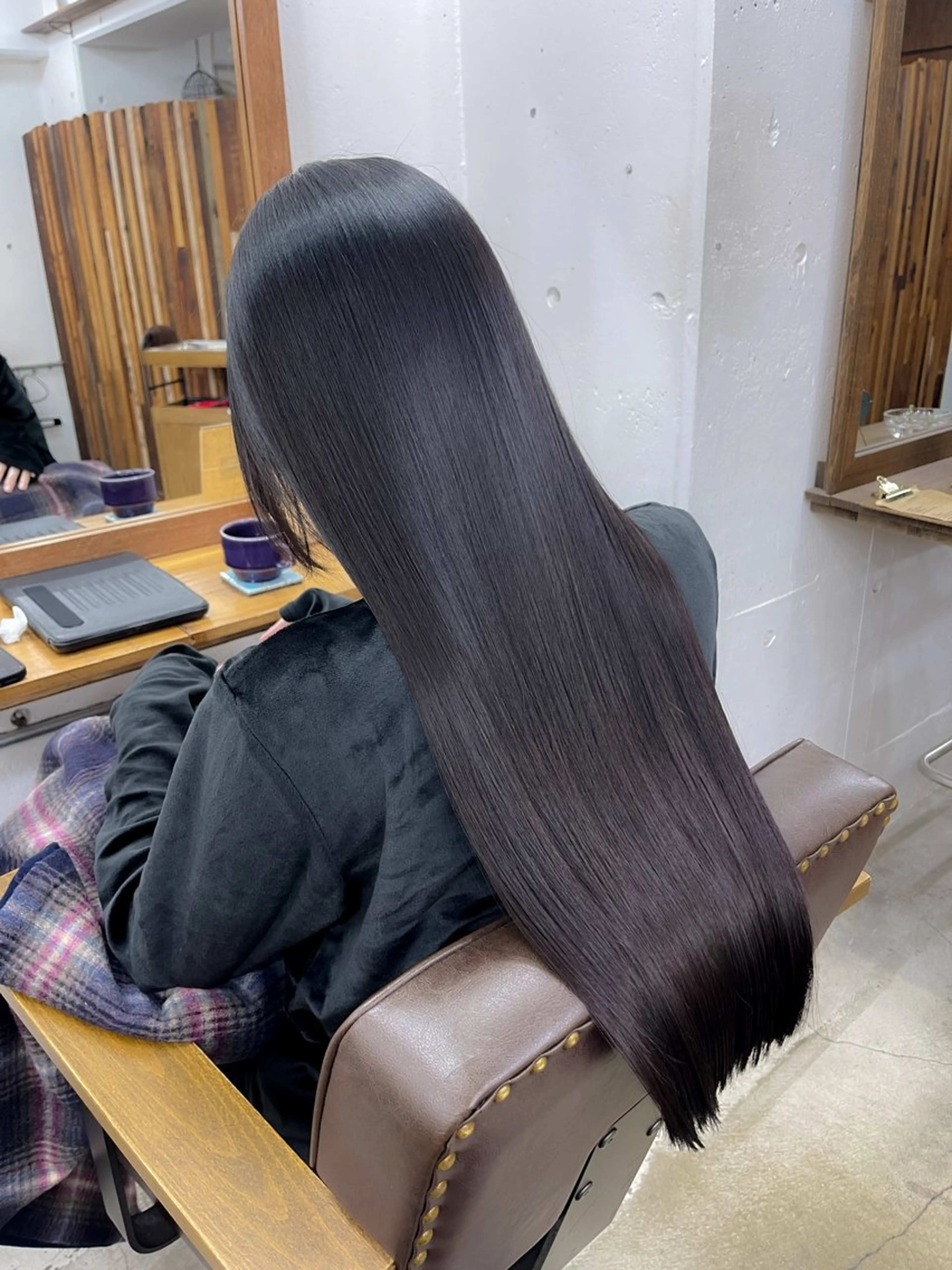 ロング 髪質改善 トリートメント トリートメント 髪質改善 縮毛矯正 ロングヘア サイトウのヘアスタイル