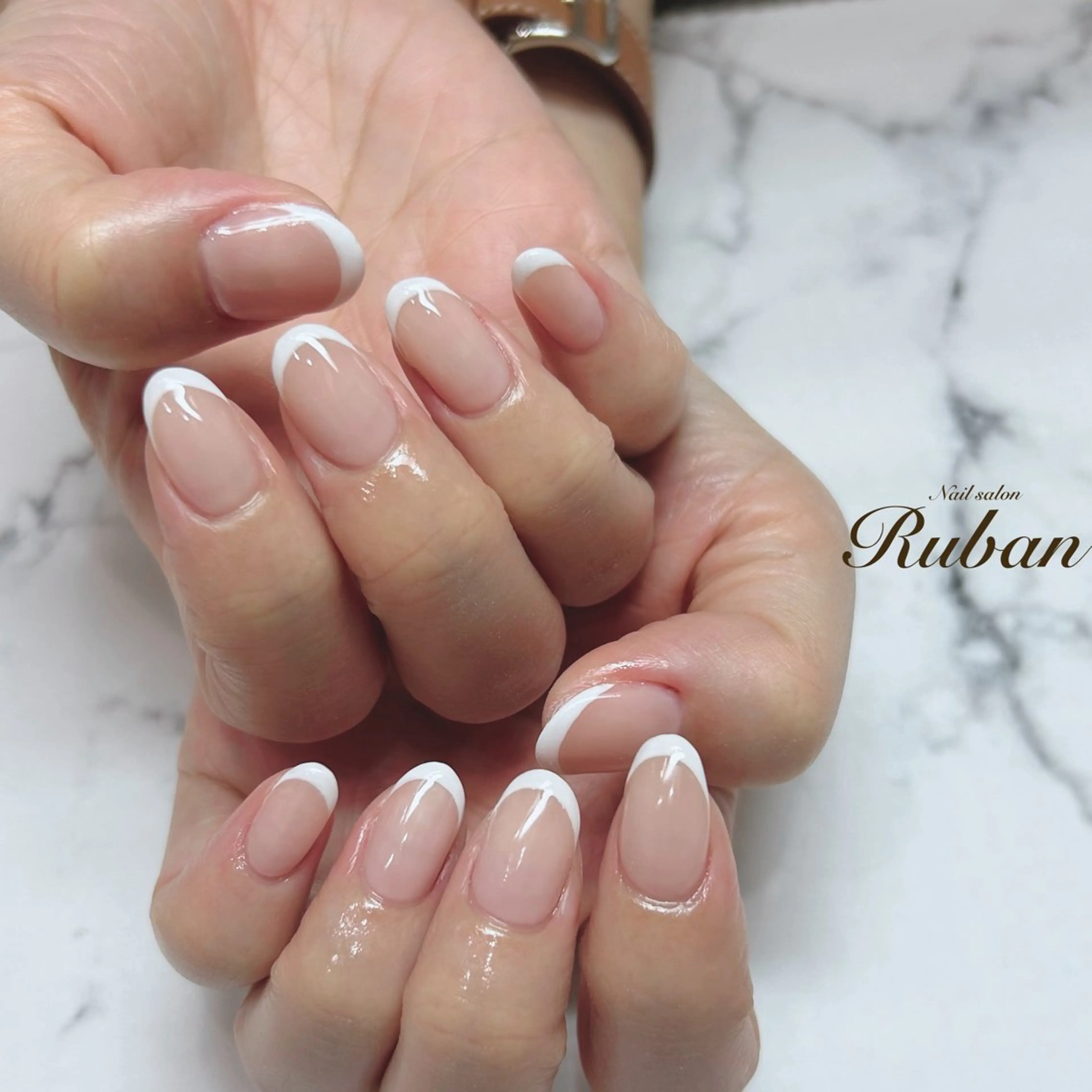 ネイル フレンチネイル シンプルネイル Nail salon Rubanのネイルデザイン