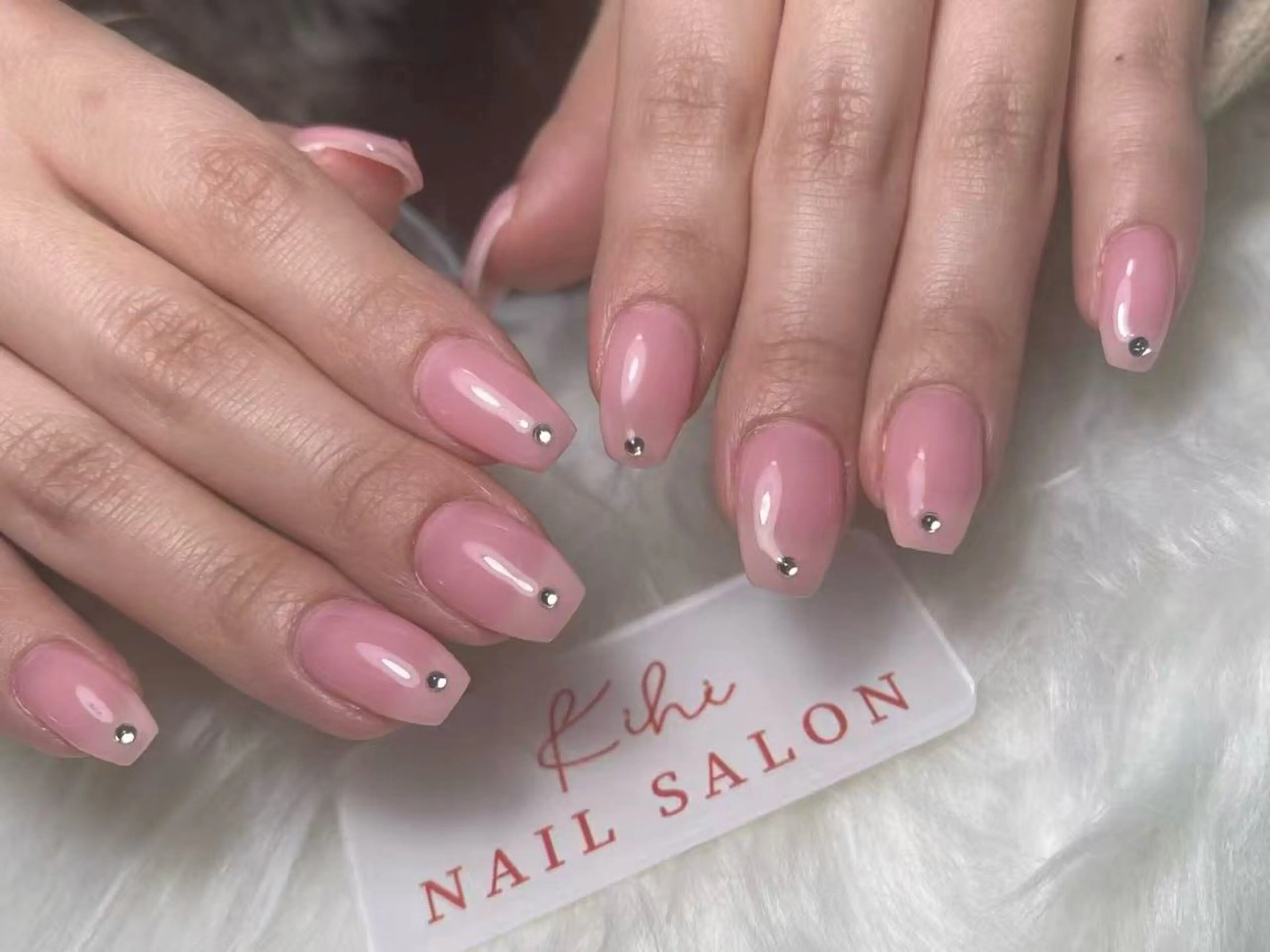 ネイル ハンドネイル ユリ🎀長さだし/ パラジェル/持ち込みのネイルデザイン