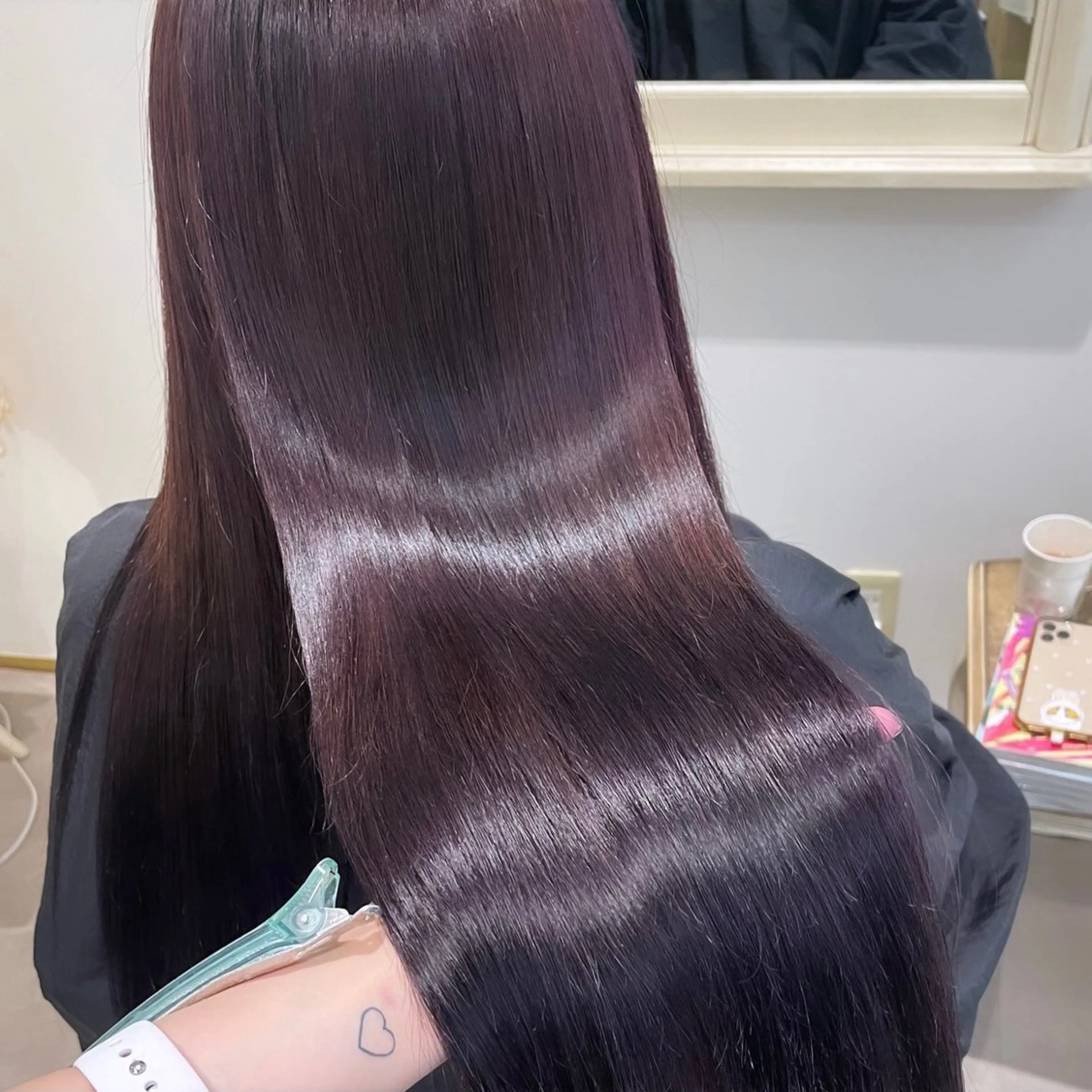 カラー 髪質改善 ORIKA 美容室のヘアスタイル