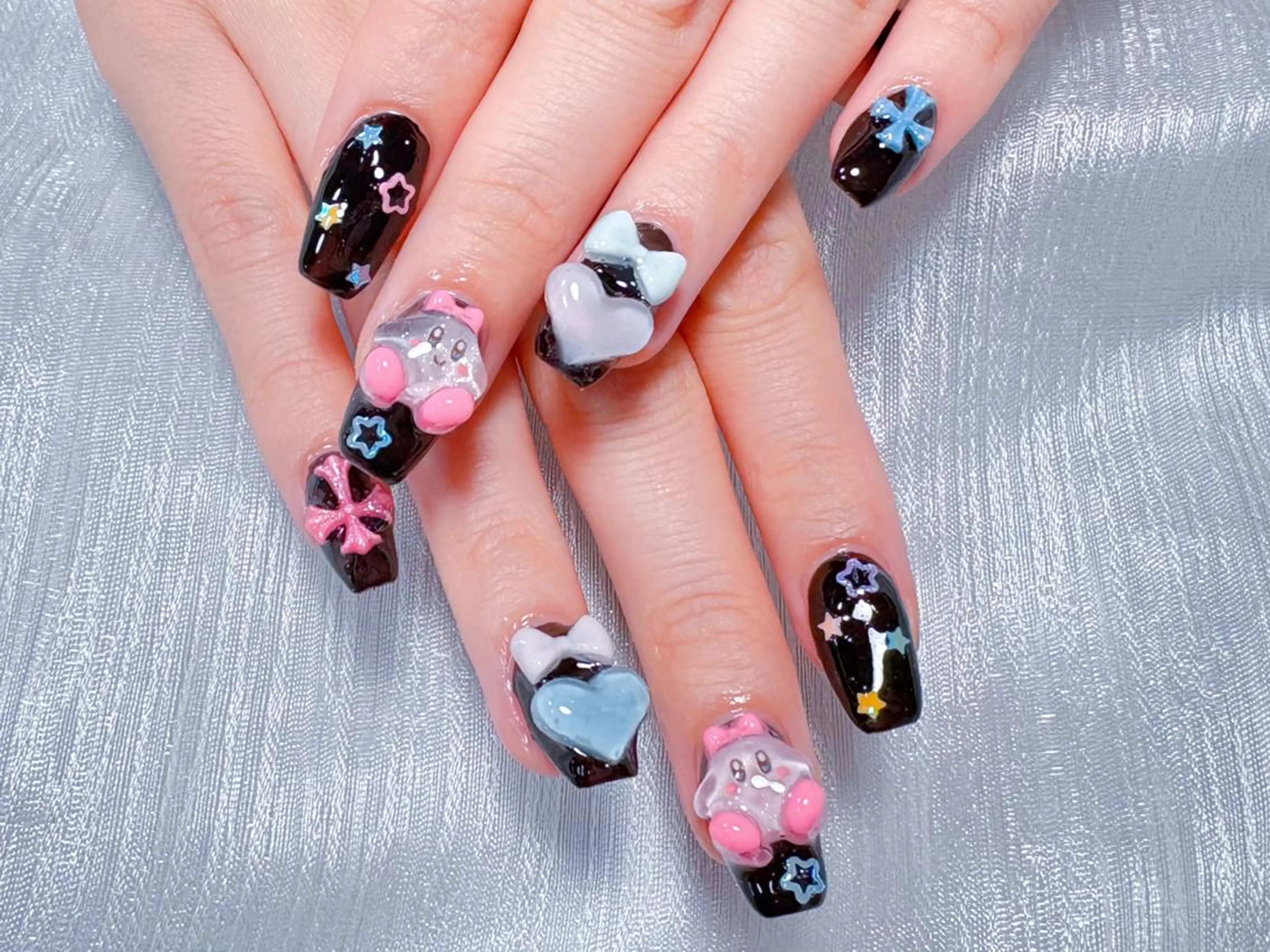 ネイル ハンドネイル 🎀鈴音🎀 ワンホンネイルのネイルデザイン