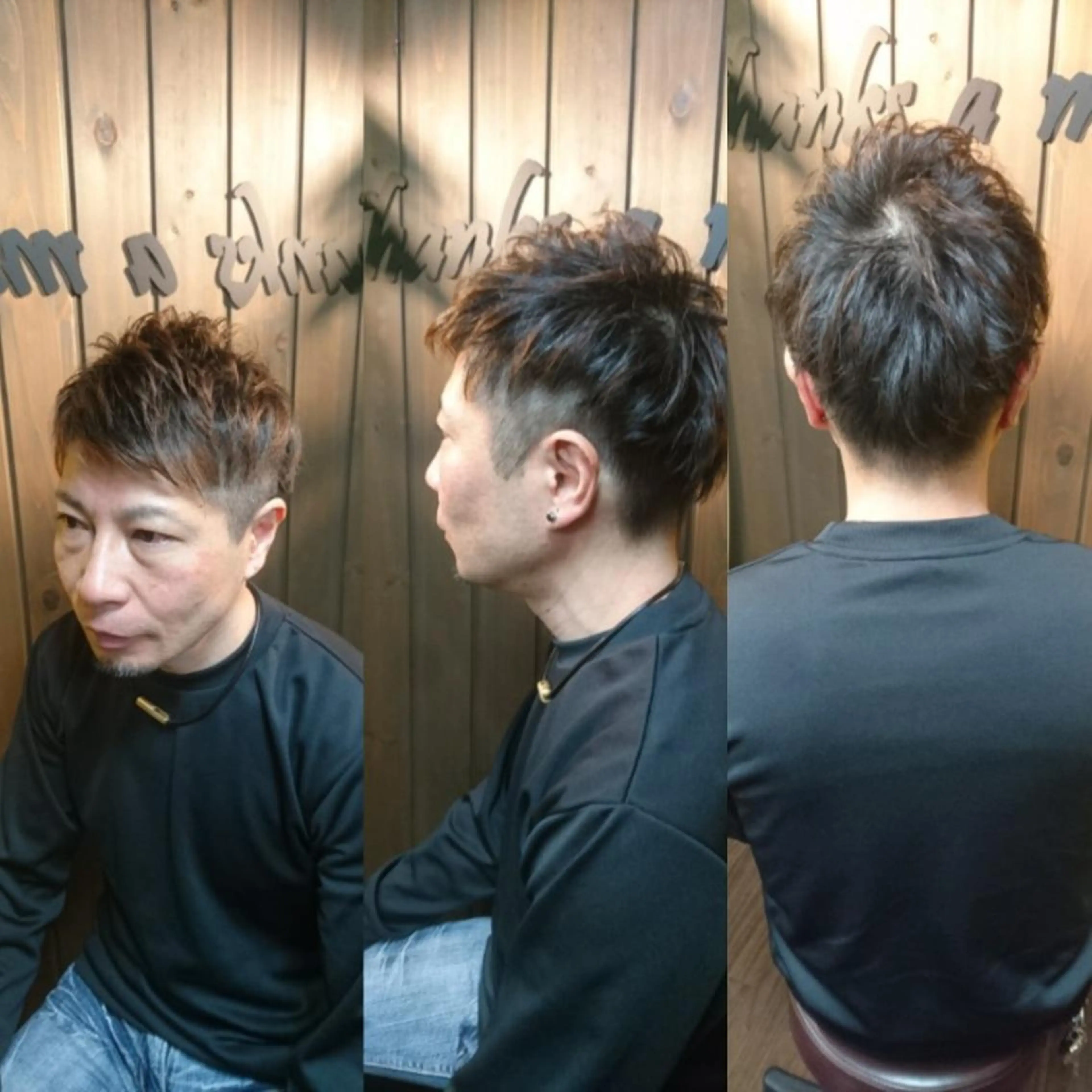 ショート サンフラット所属・岡林 選のヘアスタイル