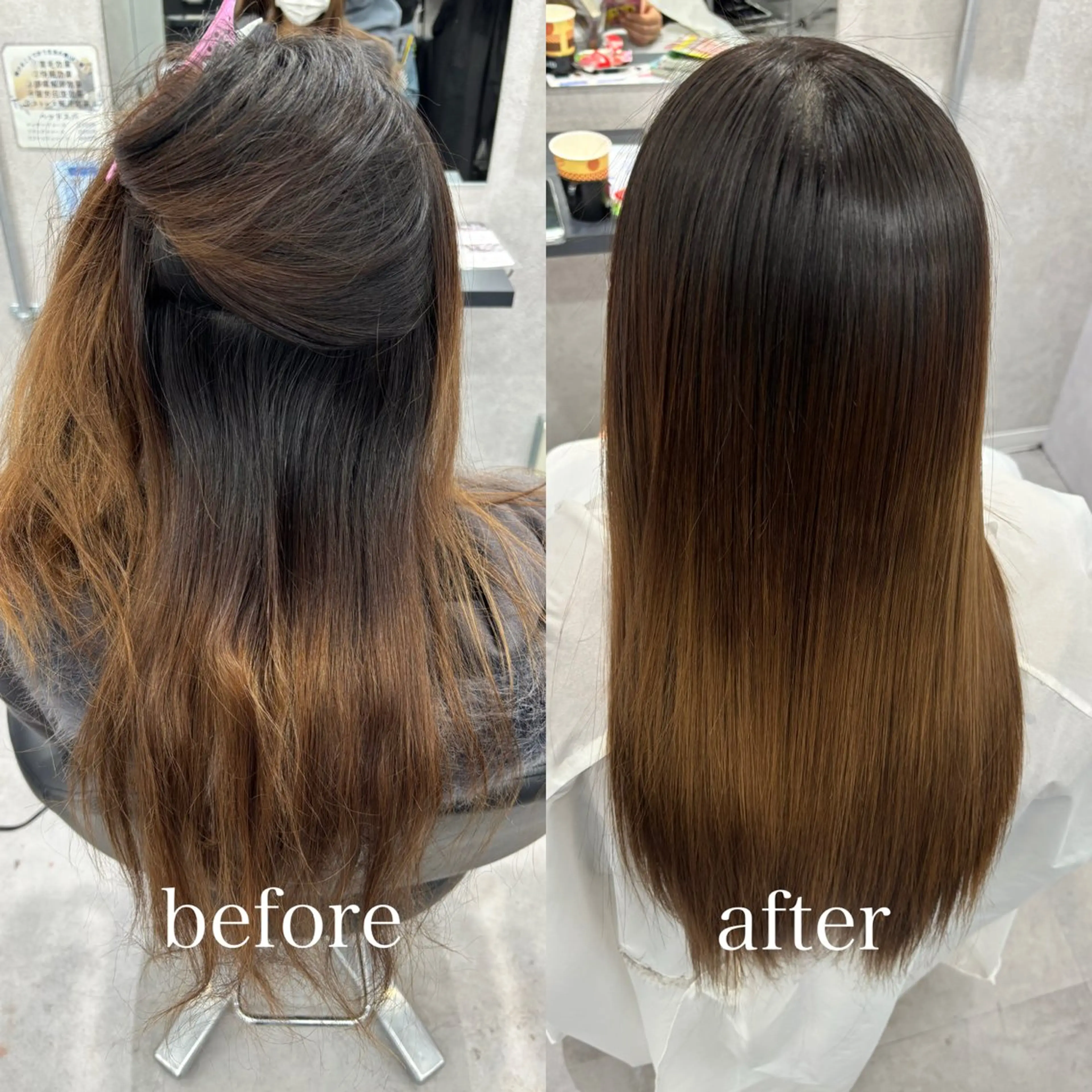 【ブリーチ毛でもできる！30%off】髪質改善トリートメント！（キュアエステ）+毛先メンテナンスカットの写真