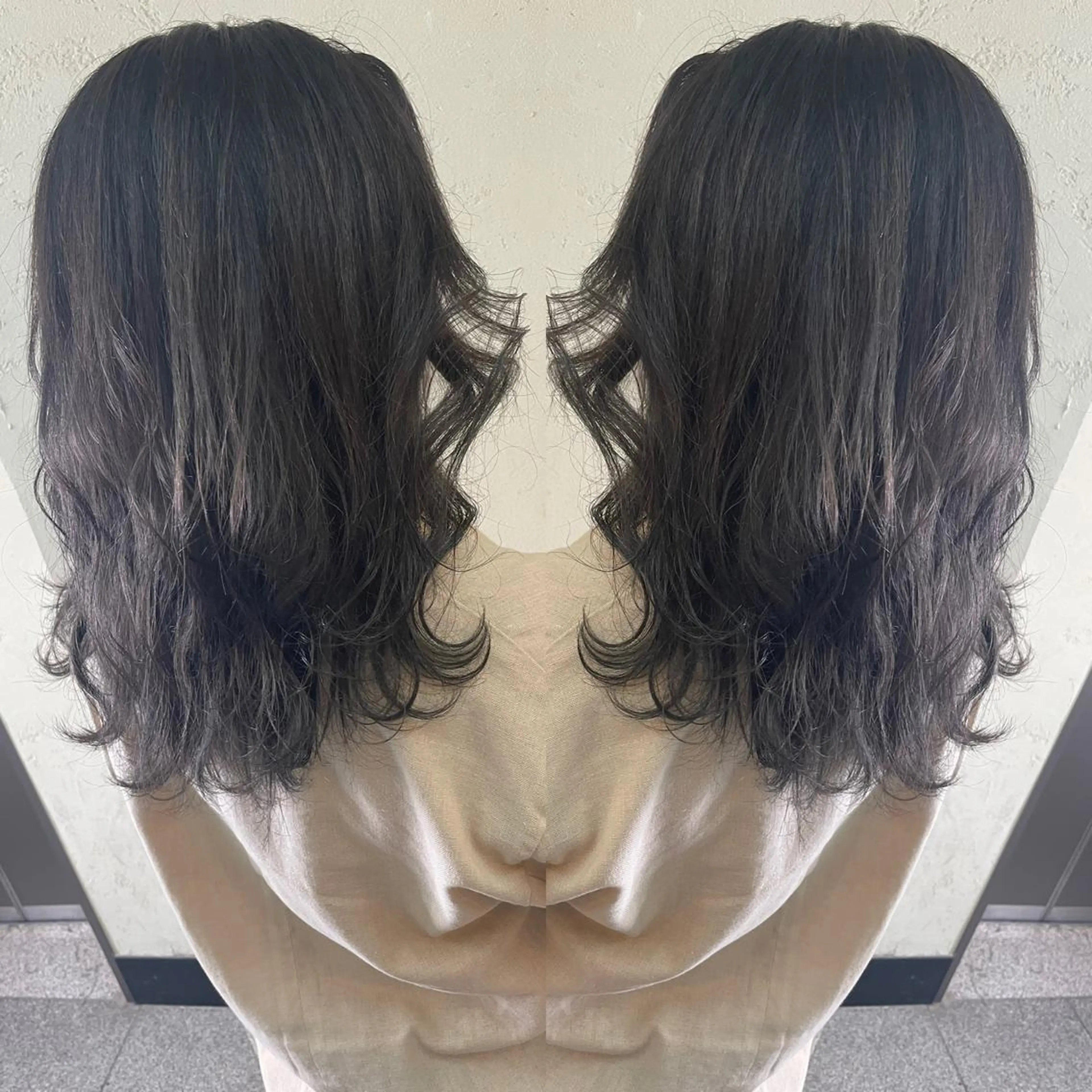 ミディアム ミディアムパーマ 大泉 美久のヘアスタイル