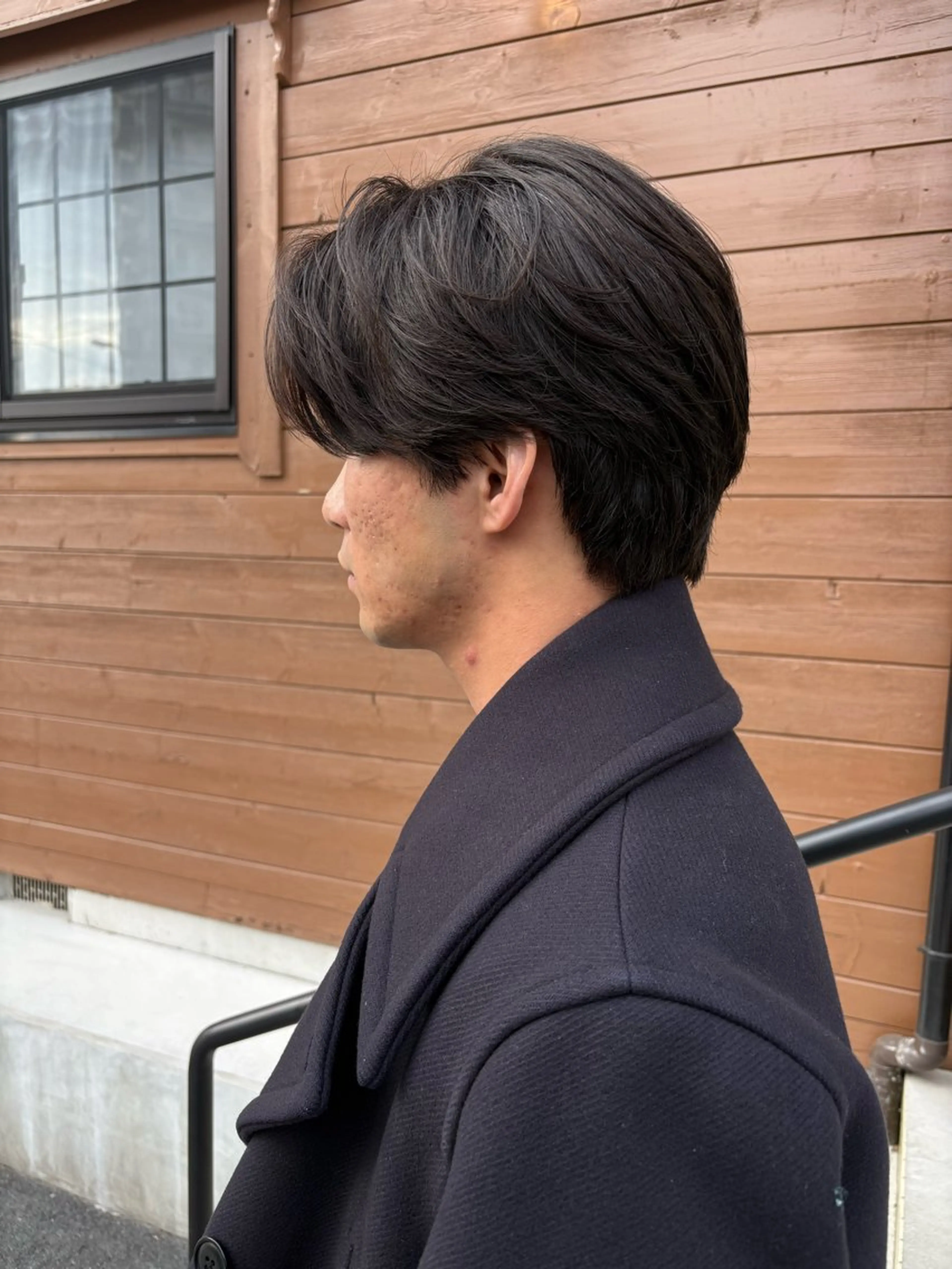 ショート メンズ センターパート 五十嵐 雄毅のヘアスタイル