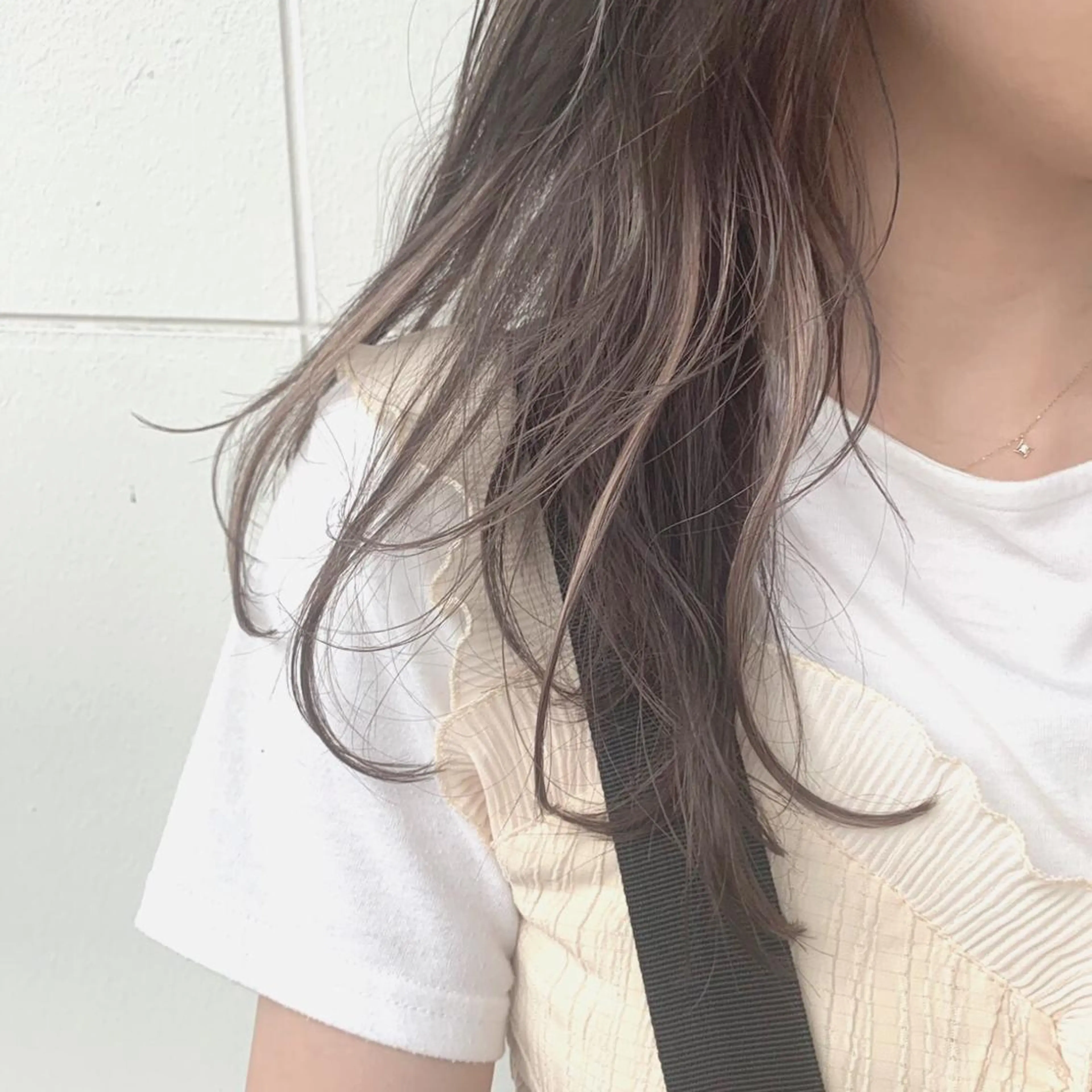 ロング カラー ヘアアレンジ 🤎艶髪×透明感🤎 【𝙔𝙐𝙕𝙐】のヘアスタイル