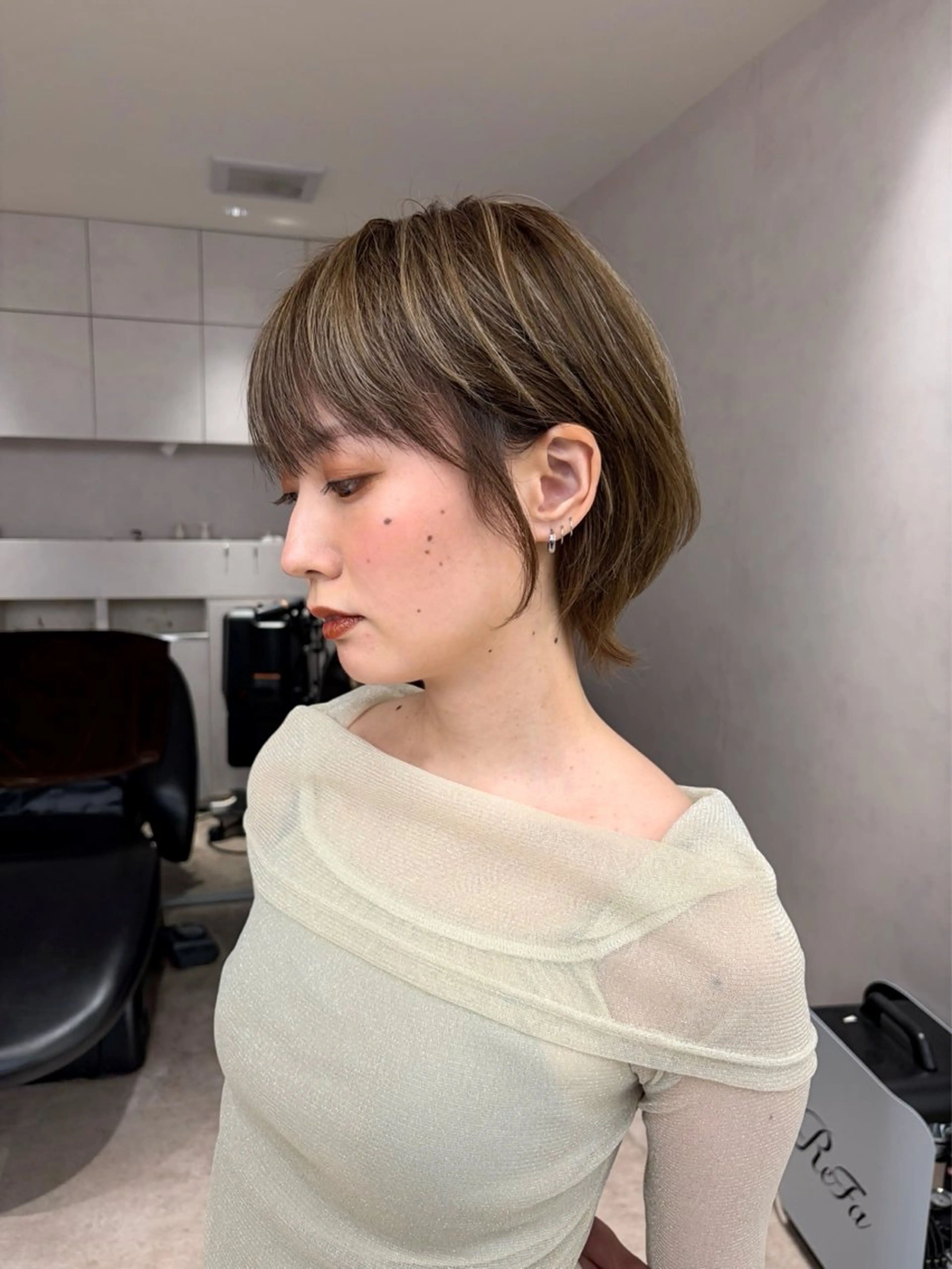 ショート ショート×顔周り× 縮毛矯正/Jirouのヘアスタイル