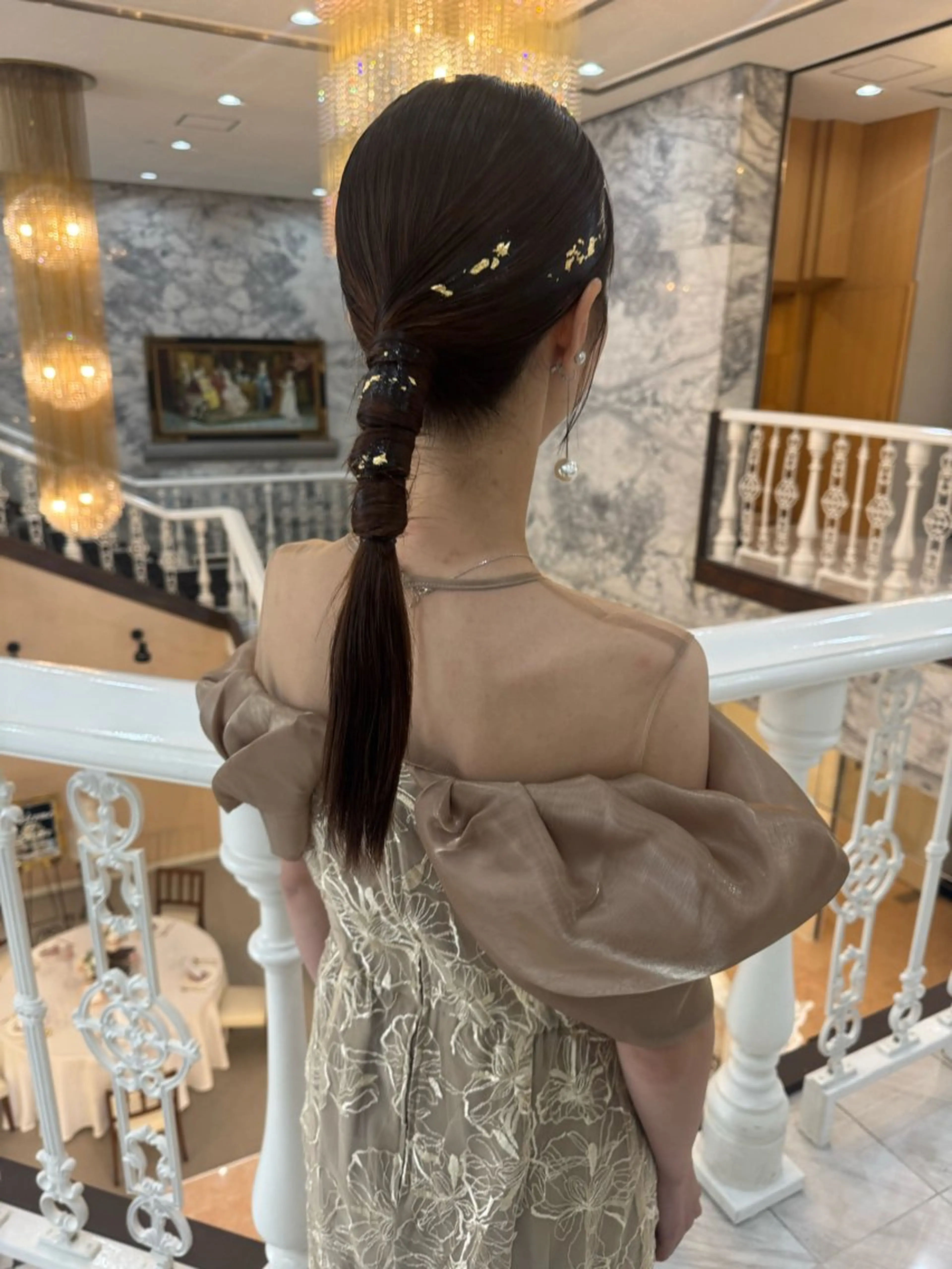 ミディアム カラー パーマ ヘアアレンジ メンズ ヘアセット 心斎橋美容室 Junのヘアスタイル