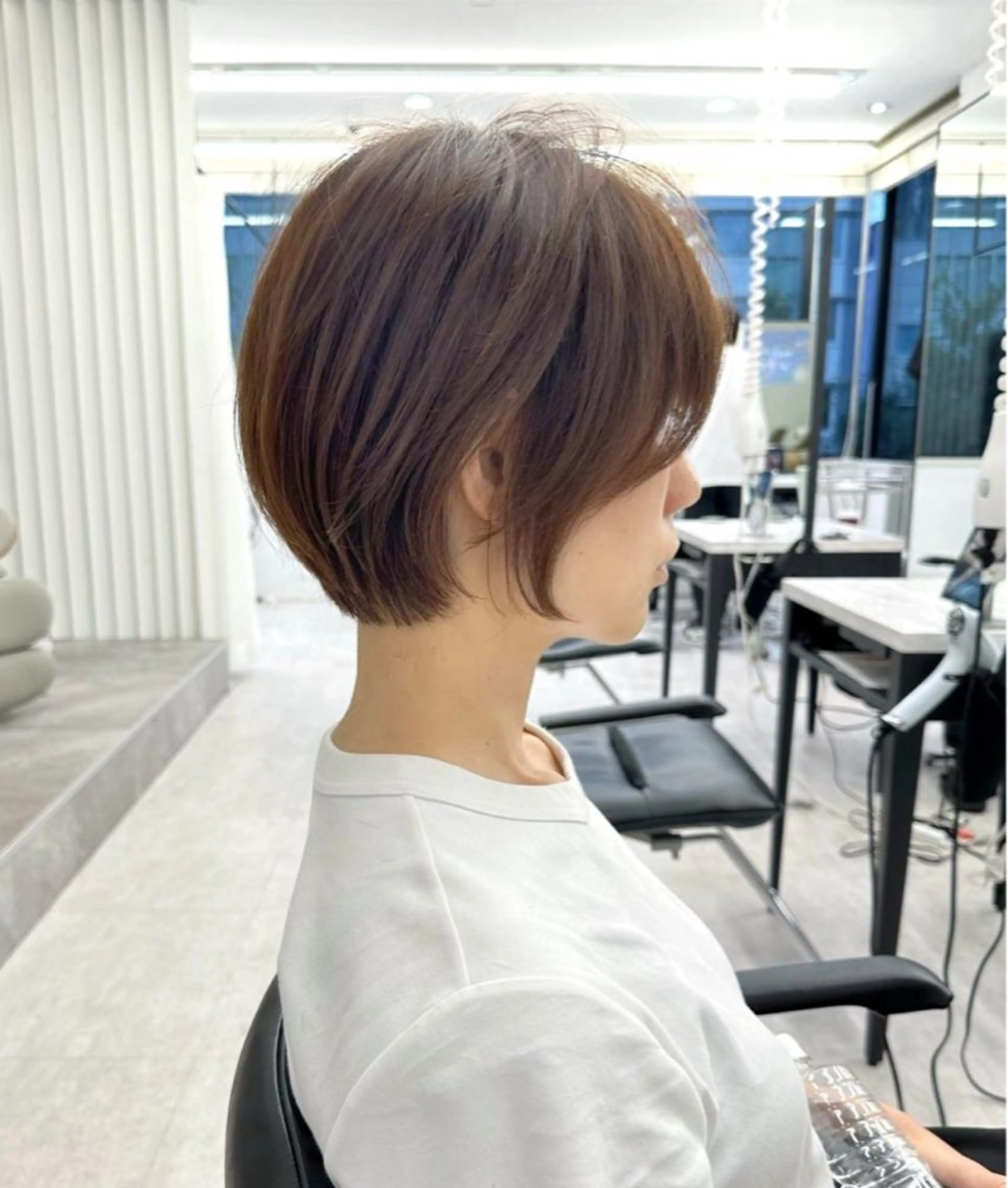 ショート ショートヘア 韓国ヘア/顔周り ヘアセット/加藤優里のヘアスタイル