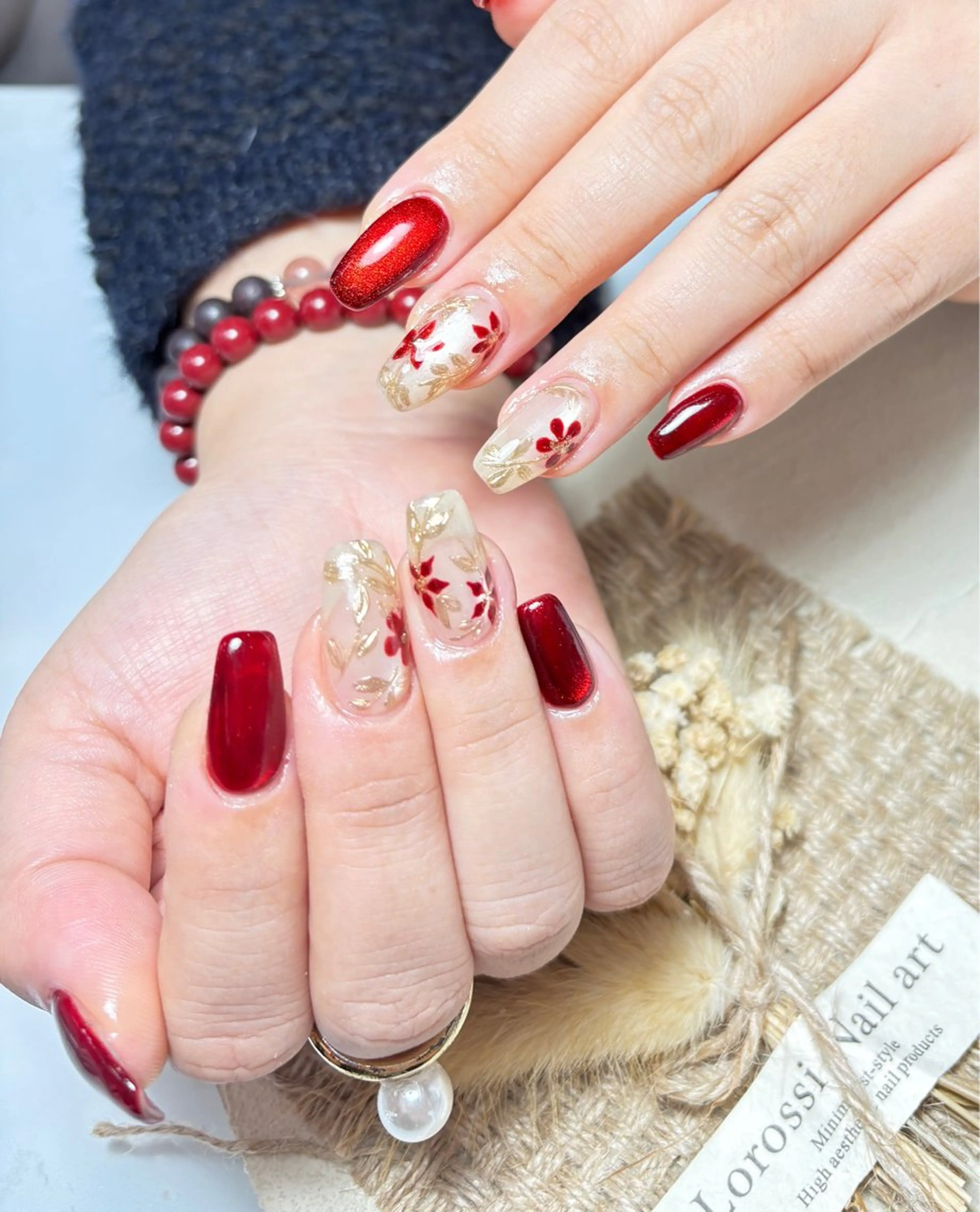 ネイル フレンチネイル ジェルネイル グラデーション 韓国ネイル マグネットネイル ハンドネイル AngelChris ビューティーサロンのネイルデザイン