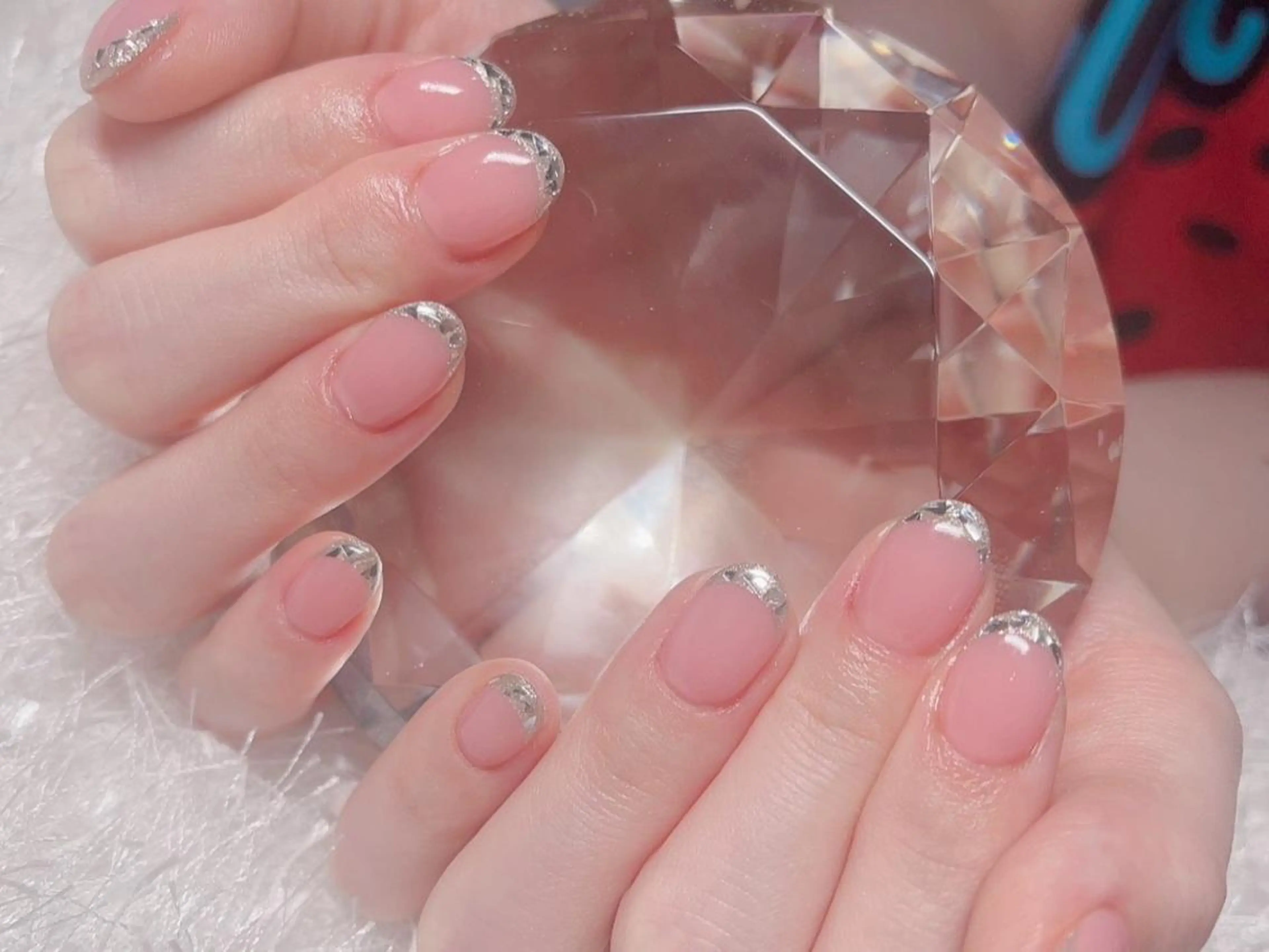 ネイル 長さ出し フレンチネイル ジェルネイル グラデーション 韓国ネイル ハンドネイル Nail&eye Belire 新宿のネイルデザイン