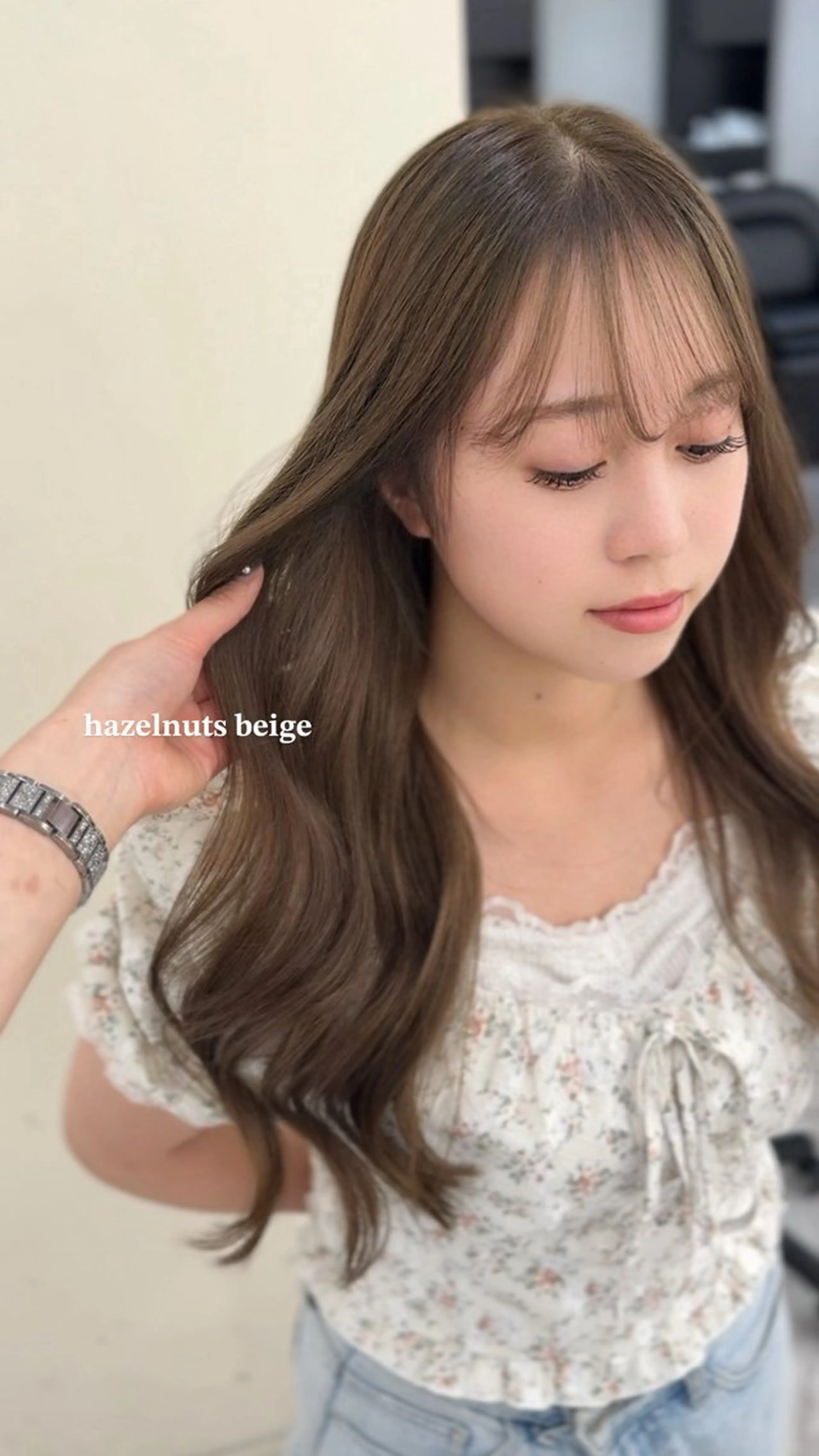 ロング カラー ワンホン×髪質改善 つのーか🩶‪🫧のヘアスタイル