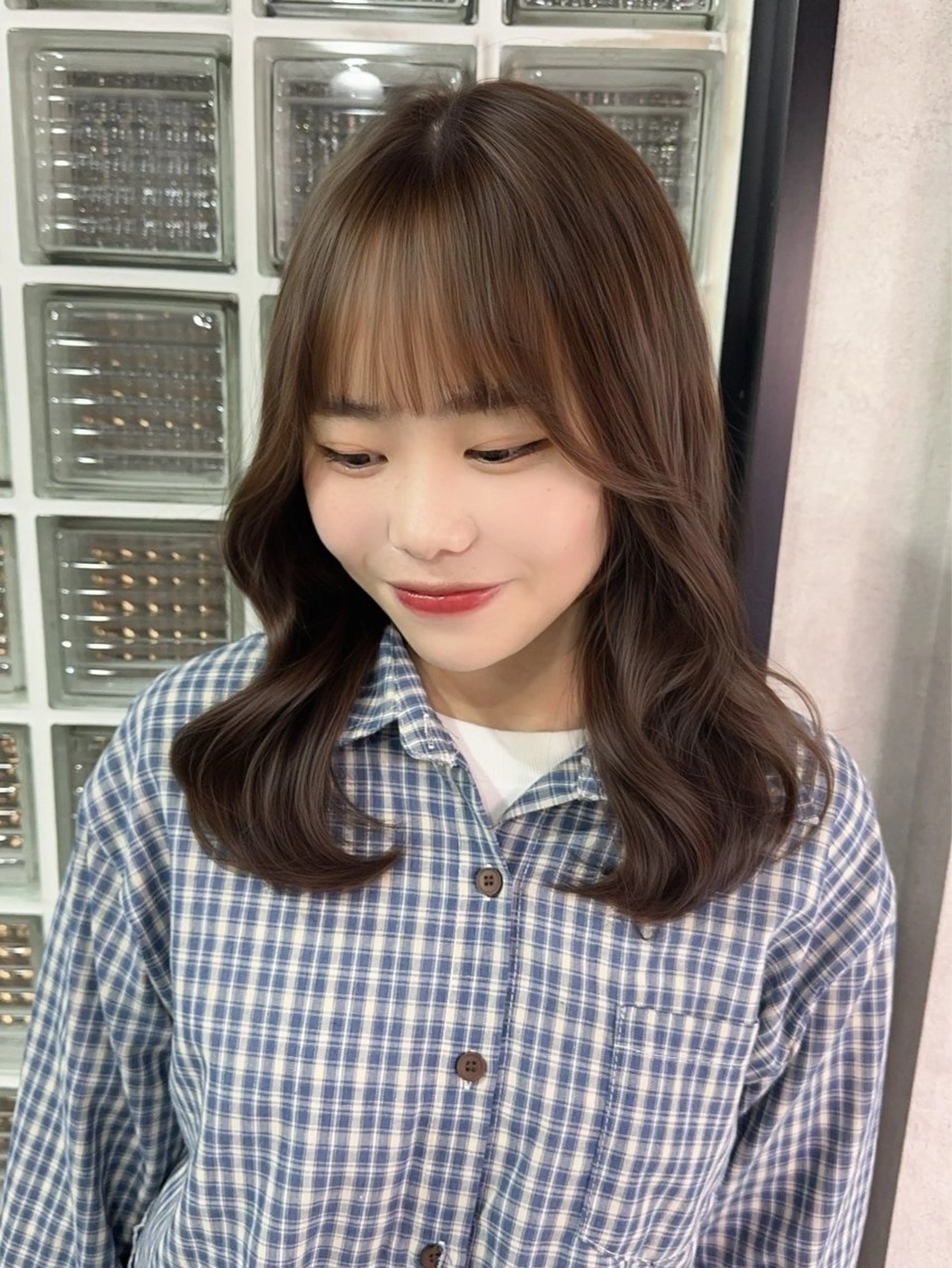 ロング カラー アッシュ アッシュブラウン ベージュカラー 黒髪 ブリーチ カット ヘアカラー トリートメント 赤み無し柔らかカラー 【梅田】madokaのヘアスタイル