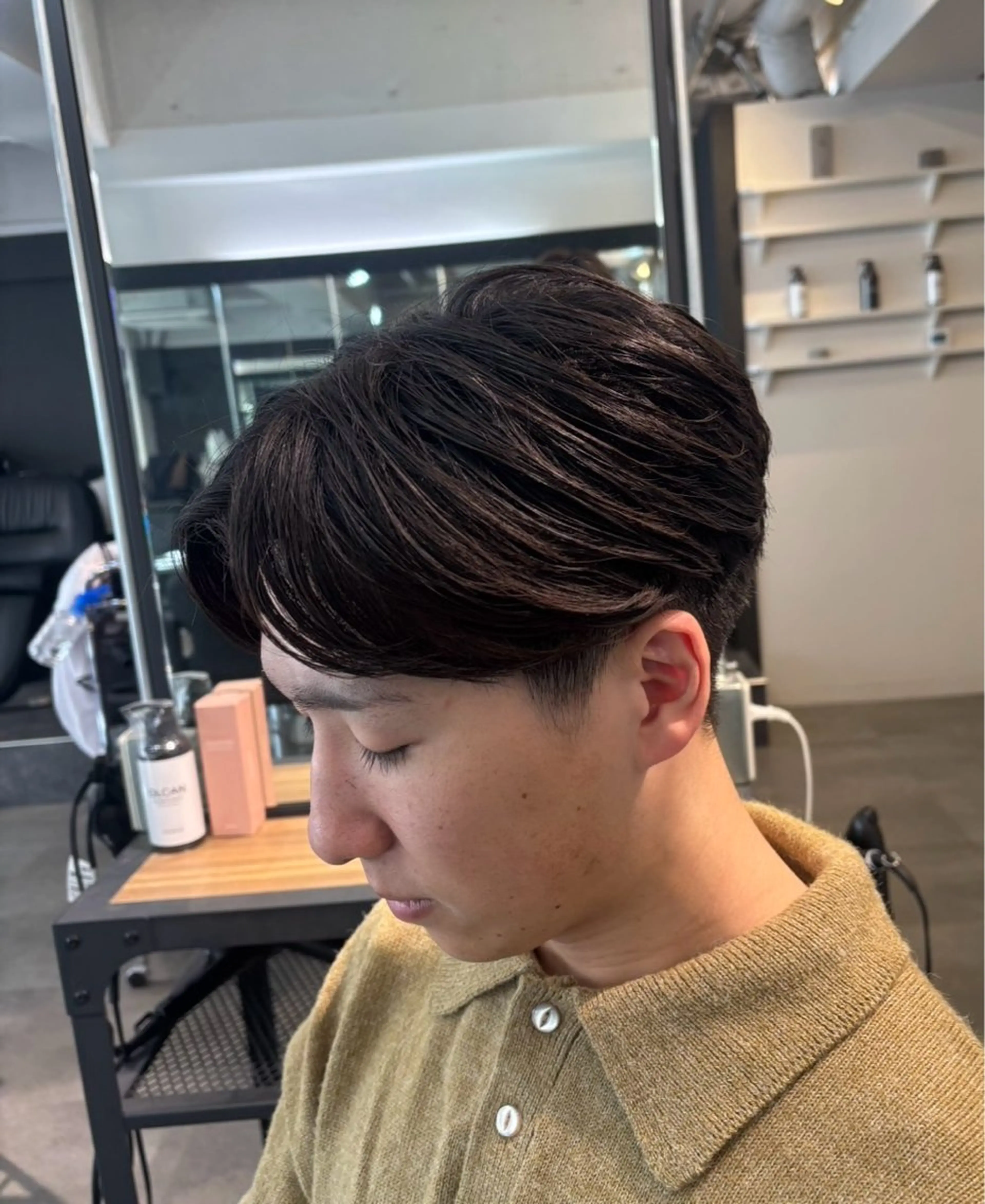 メンズ センターパート SHO  EXCIA 西北メンズサロン✂️のヘアスタイル