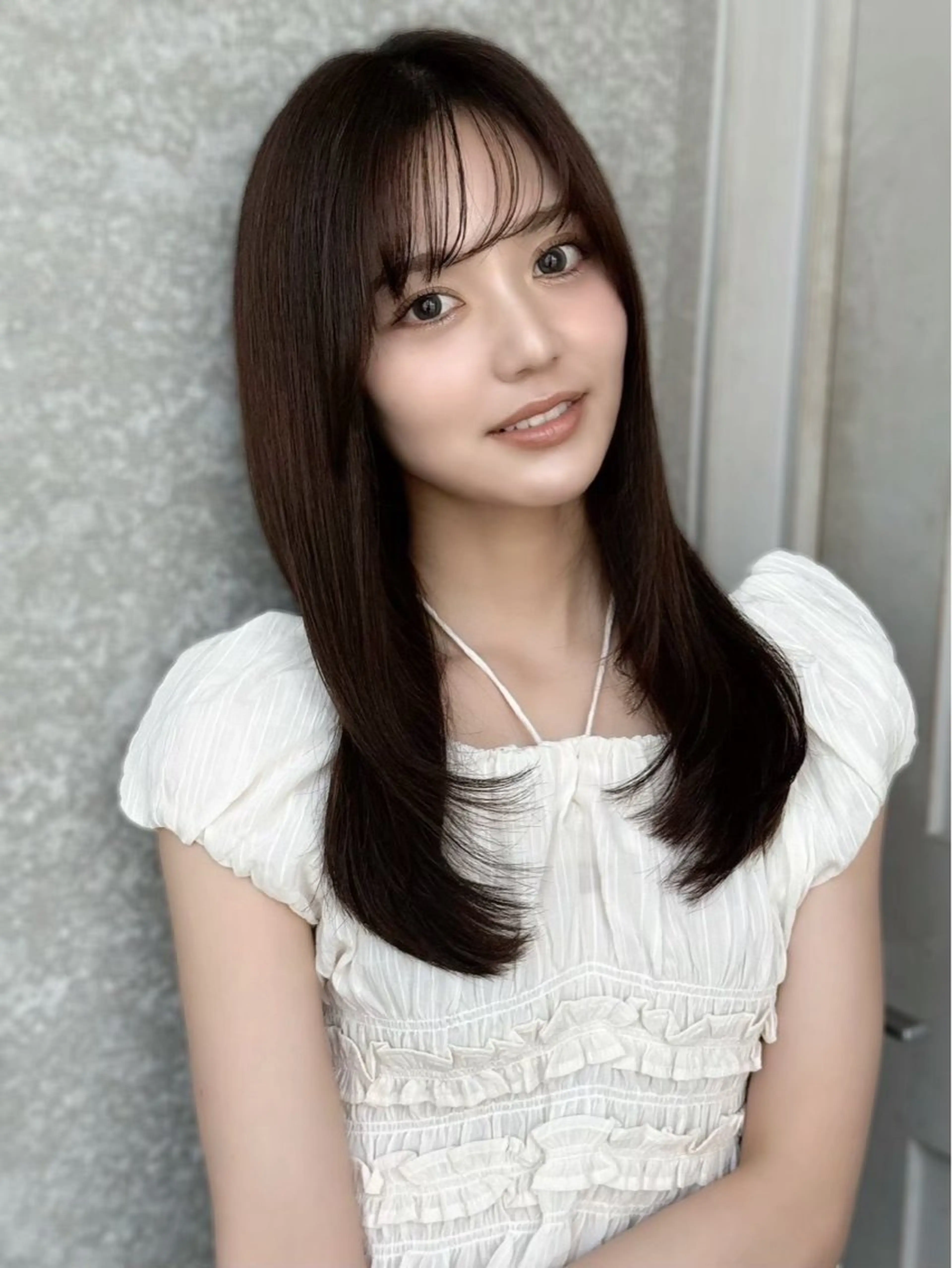 ロング 🎀池袋🎀透明感 🩵カラー🫧ななみのヘアスタイル