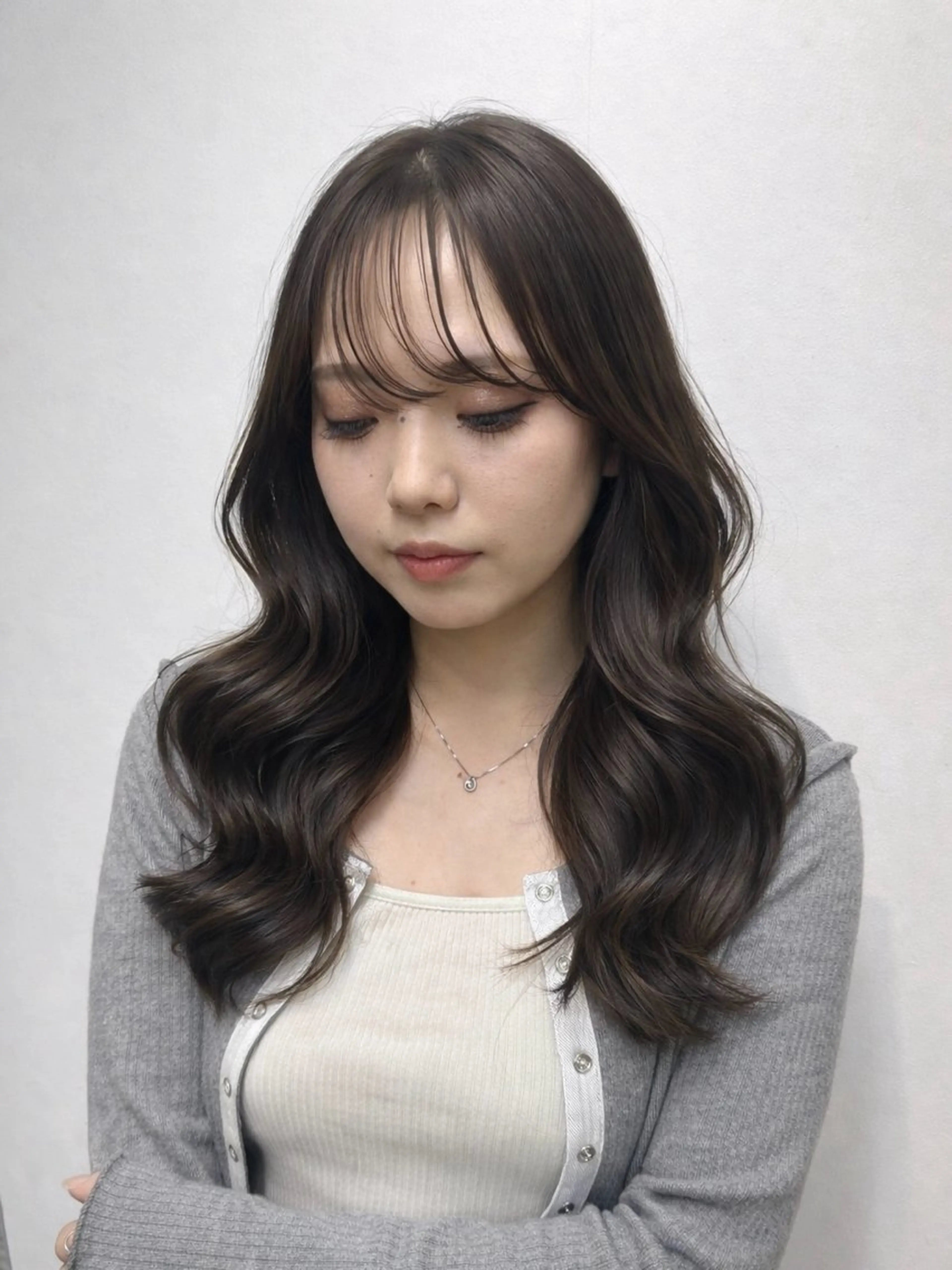 ロング カット 韓国風　🌈 NAOTOのヘアスタイル