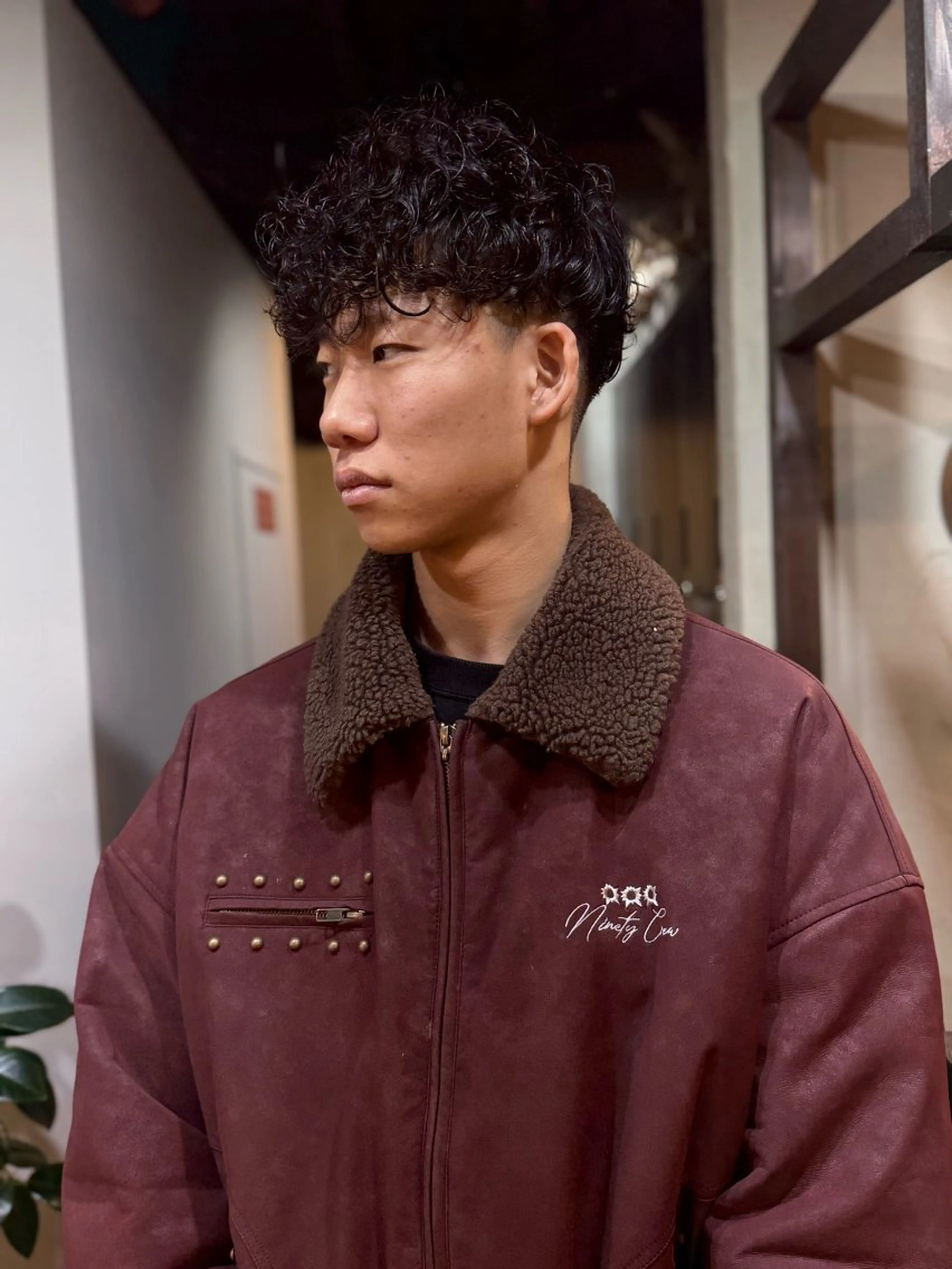 ショート パーマ メンズ スペインカール カット パーマ メンズ特化美容師/栄 /本間さつきのヘアスタイル