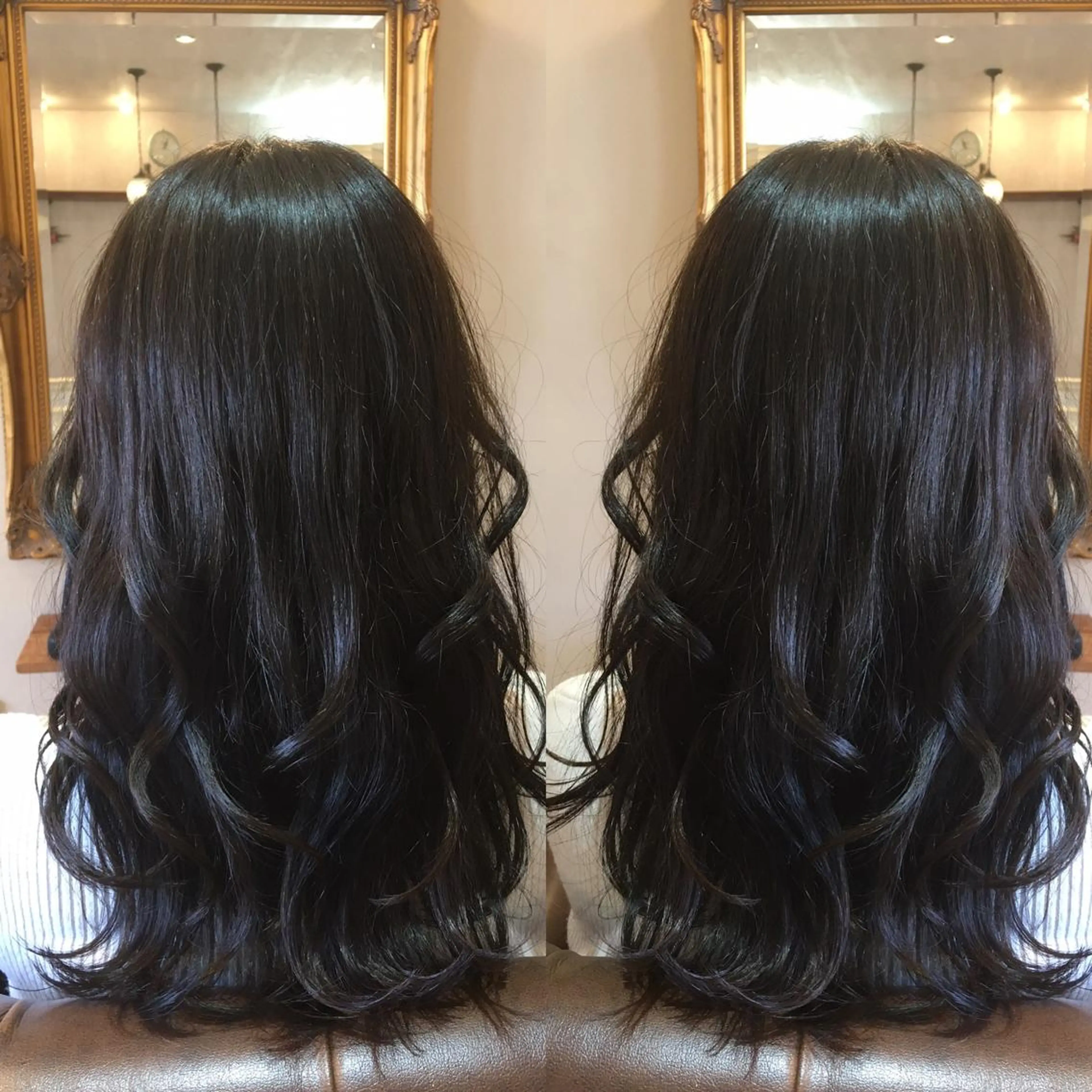 ロング カラー plaatje 義見のヘアスタイル