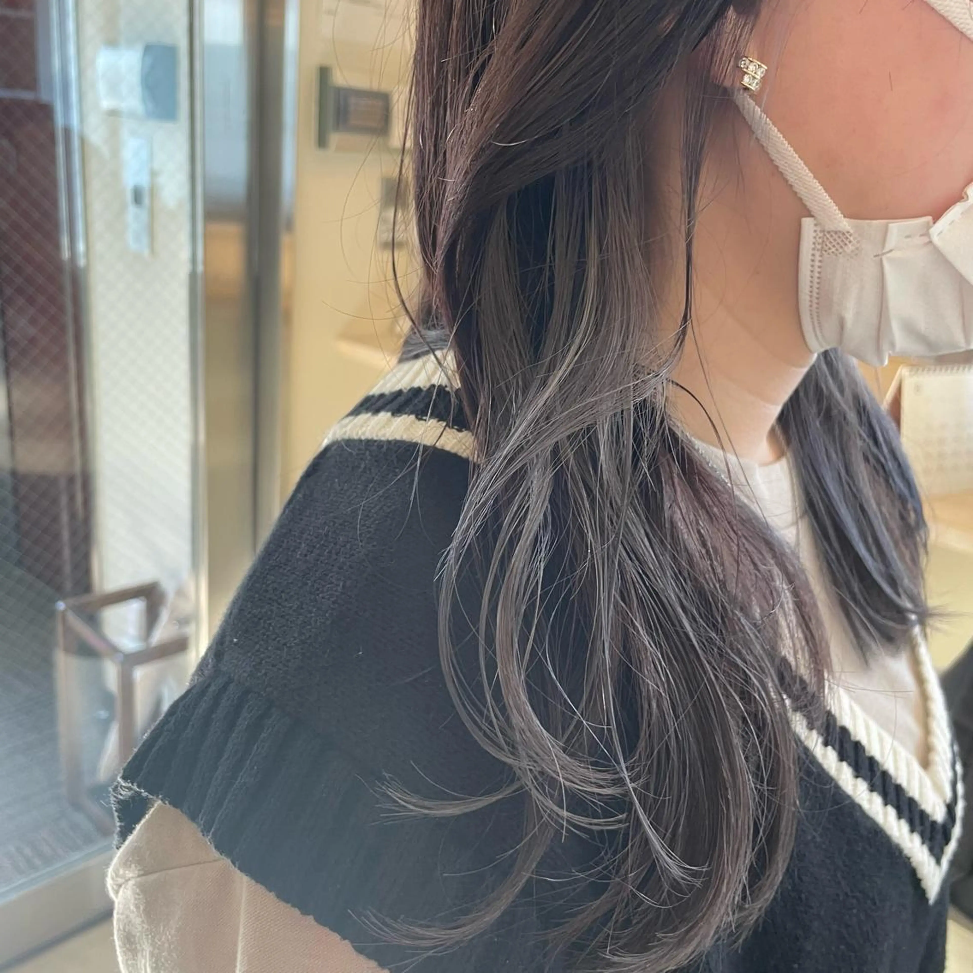 セミロング カラー インナーカラー カット ヘアカラー ボブウルフ／ボブ Satsuki【名駅のヘアスタイル