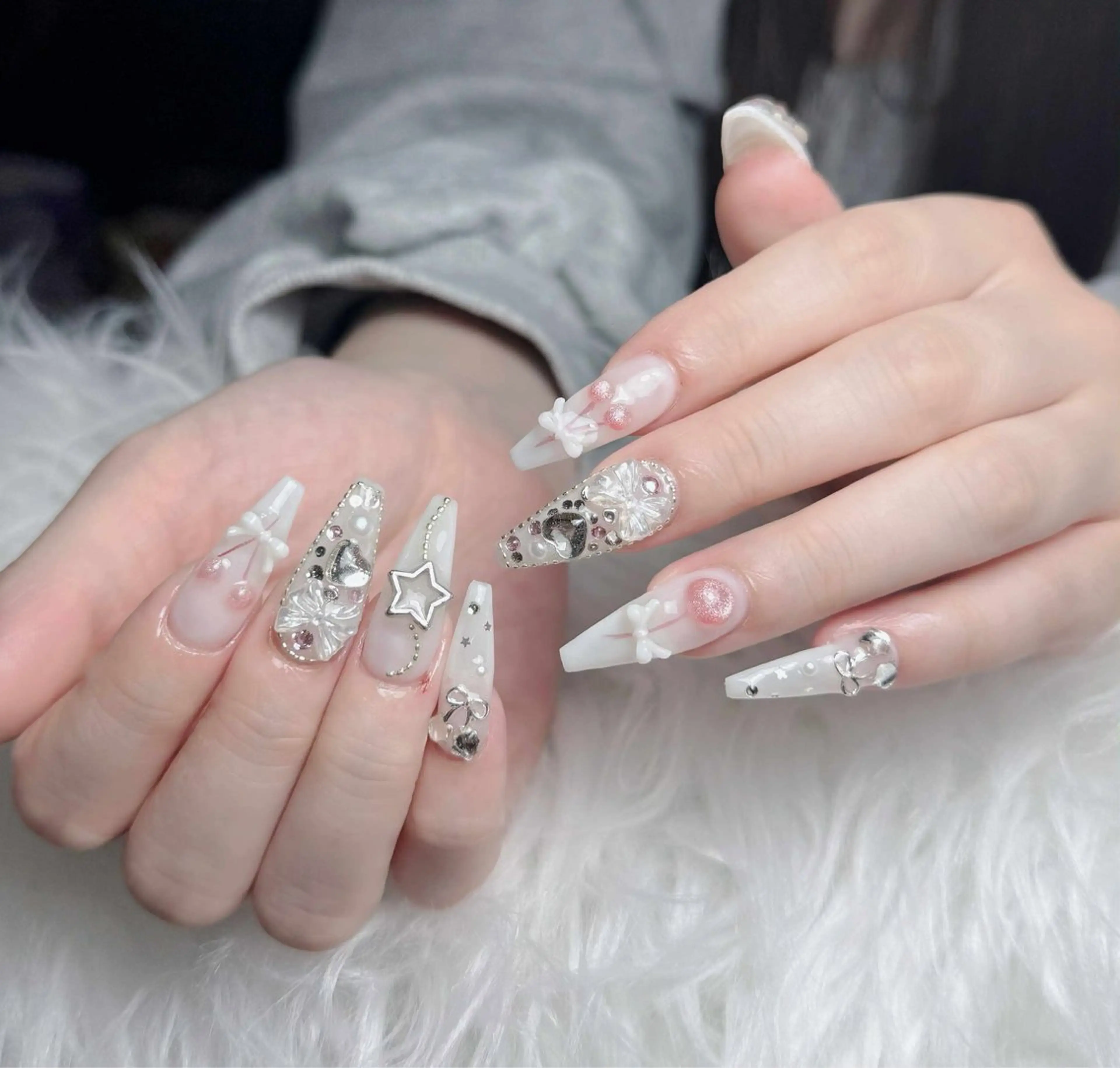 ネイル アートネイル 韓国ネイル 持ち込み ワンホンネイル ハンドネイル Lenie Nail Salonのネイルデザイン