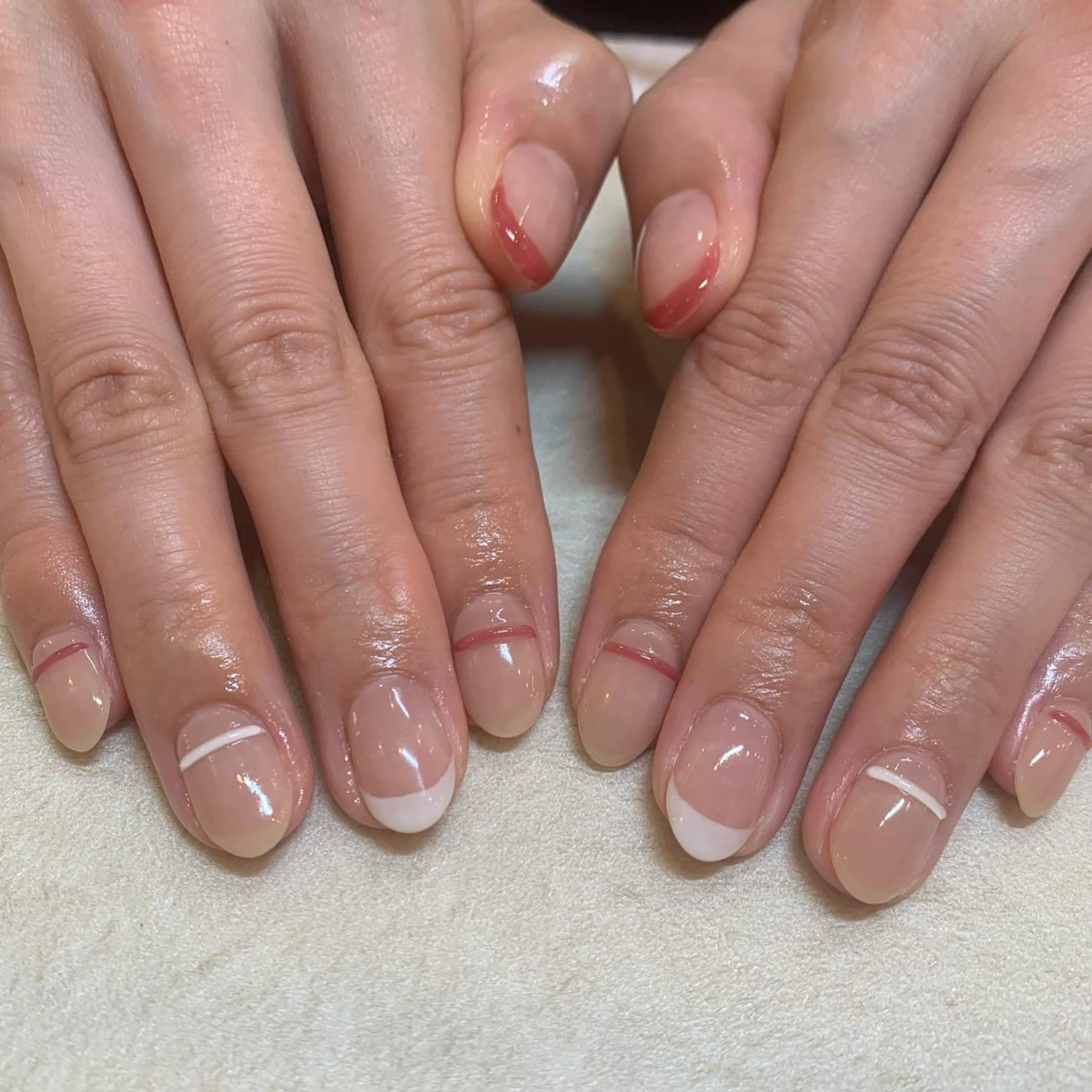 ネイル アートネイル フレンチネイル ぷっくりネイル Nail doroomのネイルデザイン