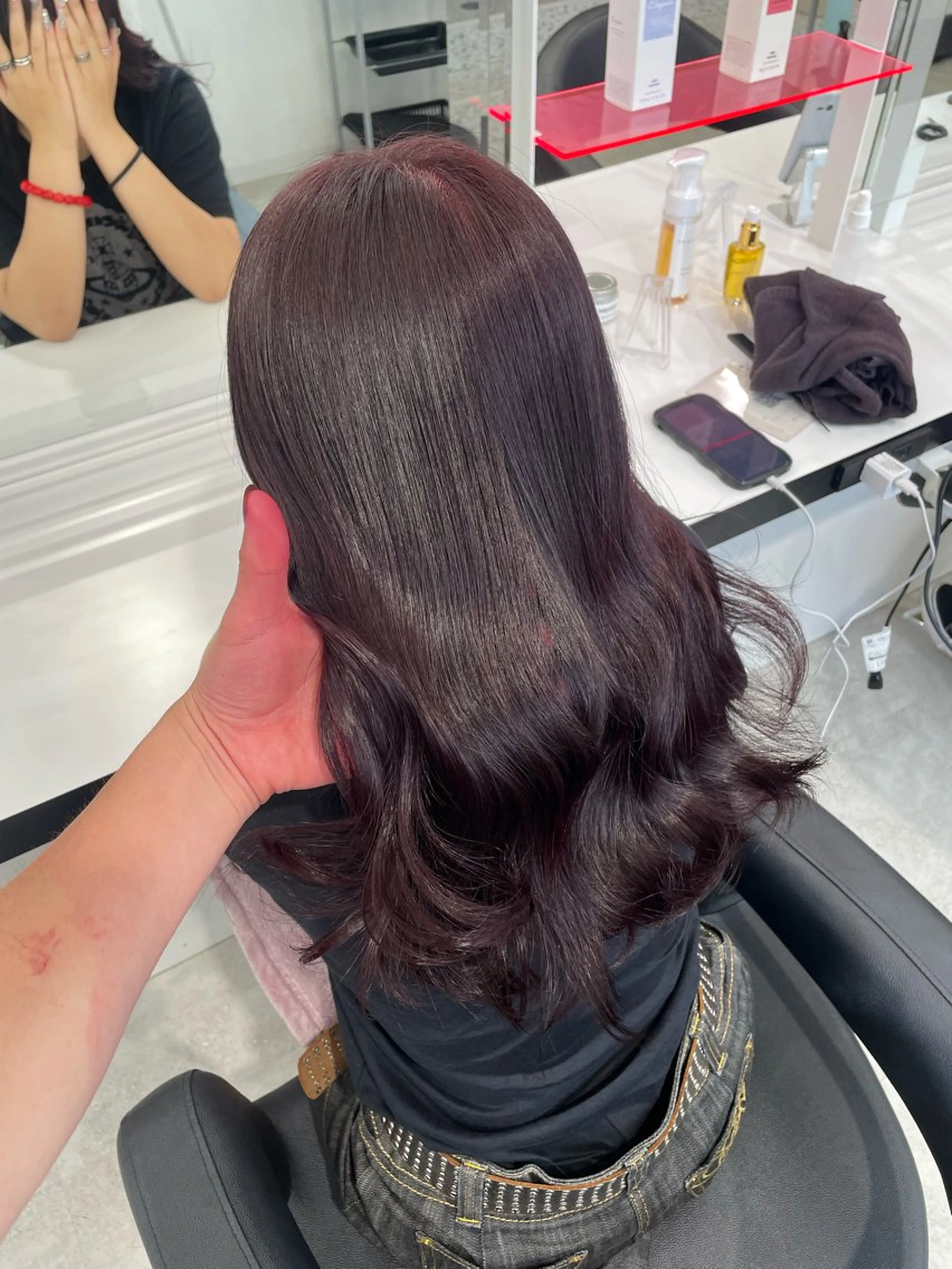 ロング カラー 履歴修正屋さん／ ブロンド／ホワイトのヘアスタイル