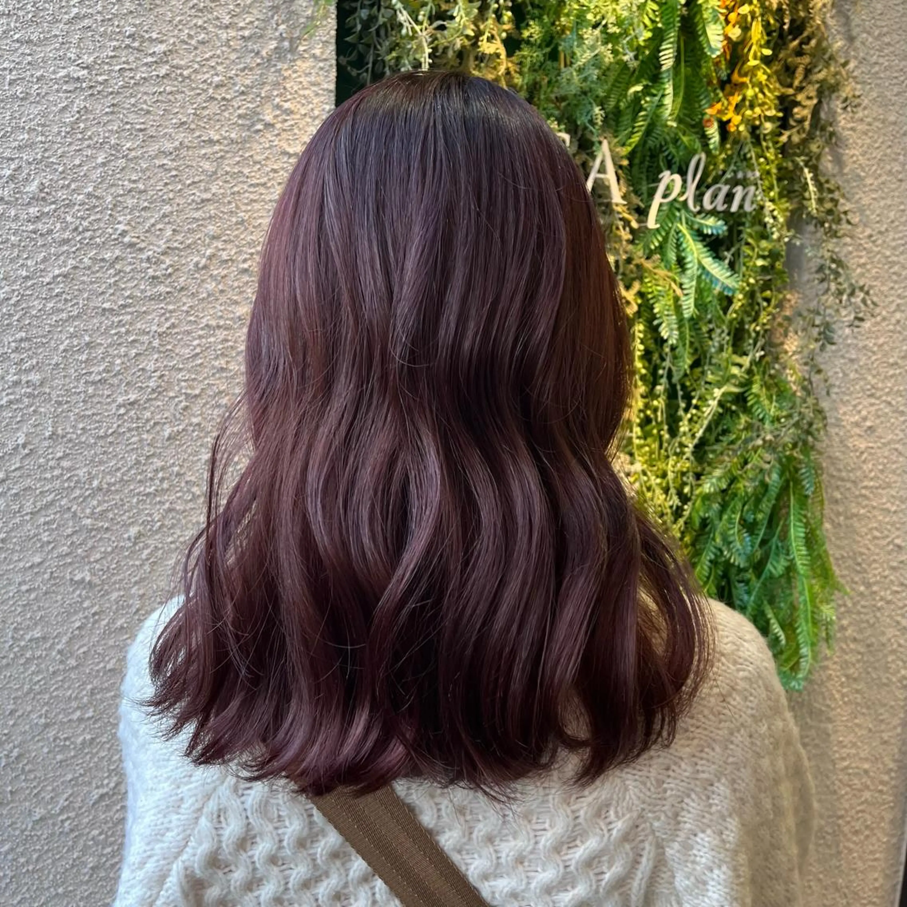 セミロング ピンクブラウン 🪽ナチュラルヘア＊ 大下唯奈🪽🫧のヘアスタイル