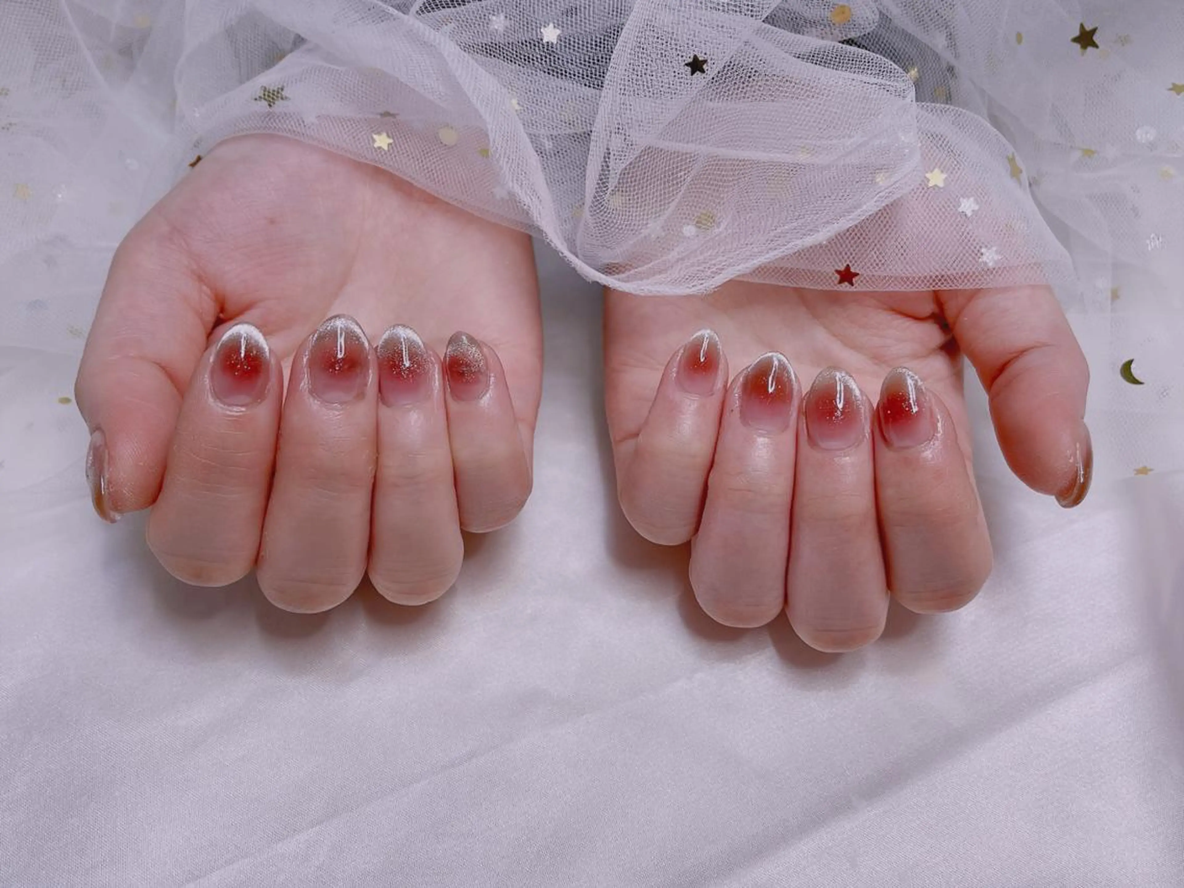 ネイル チークネイル マグネットネイル ハンドネイル ジョリ kasumi🌹💅のネイルデザイン