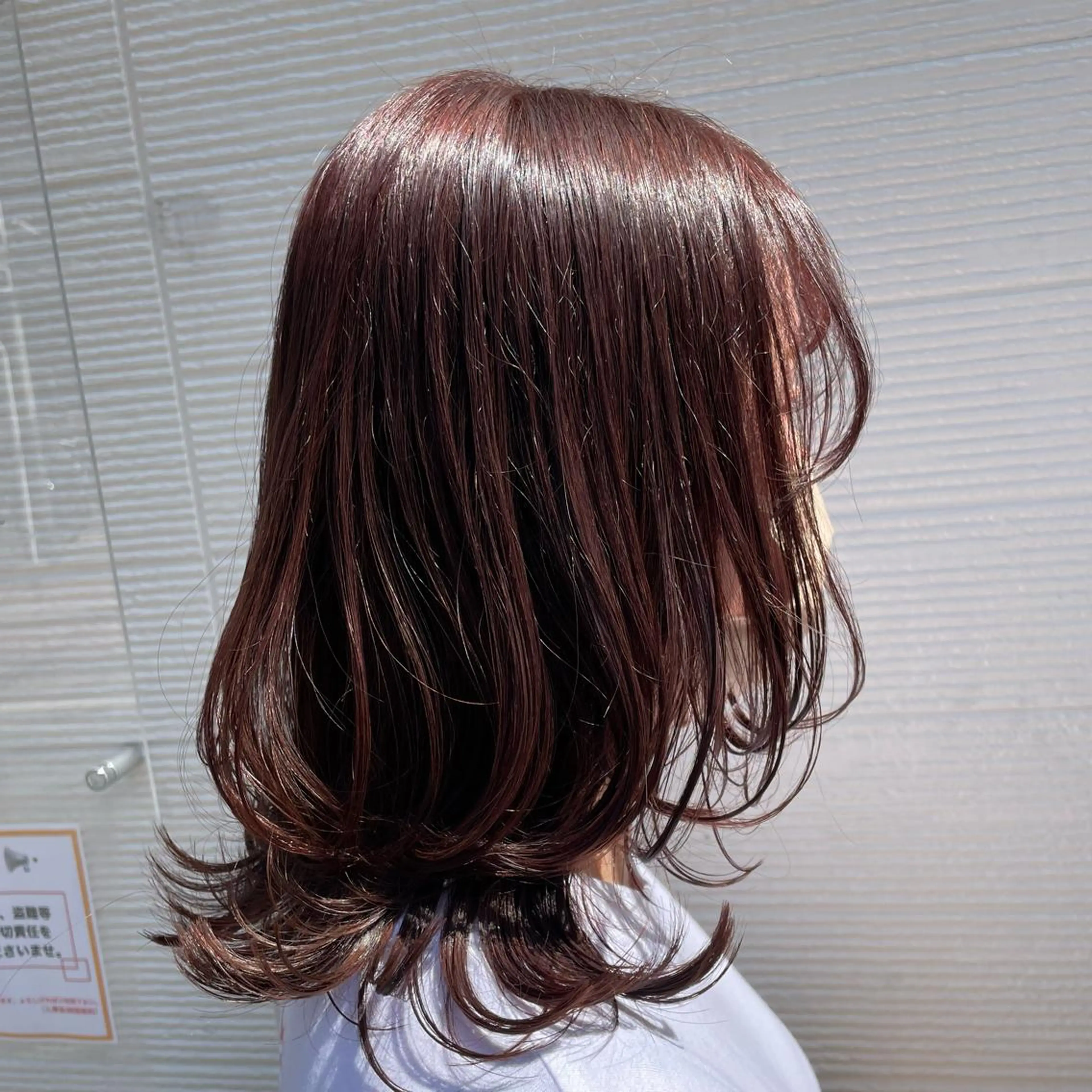 ミディアム カット ヘアカラー トリートメント FERIAあべの KARINのヘアスタイル