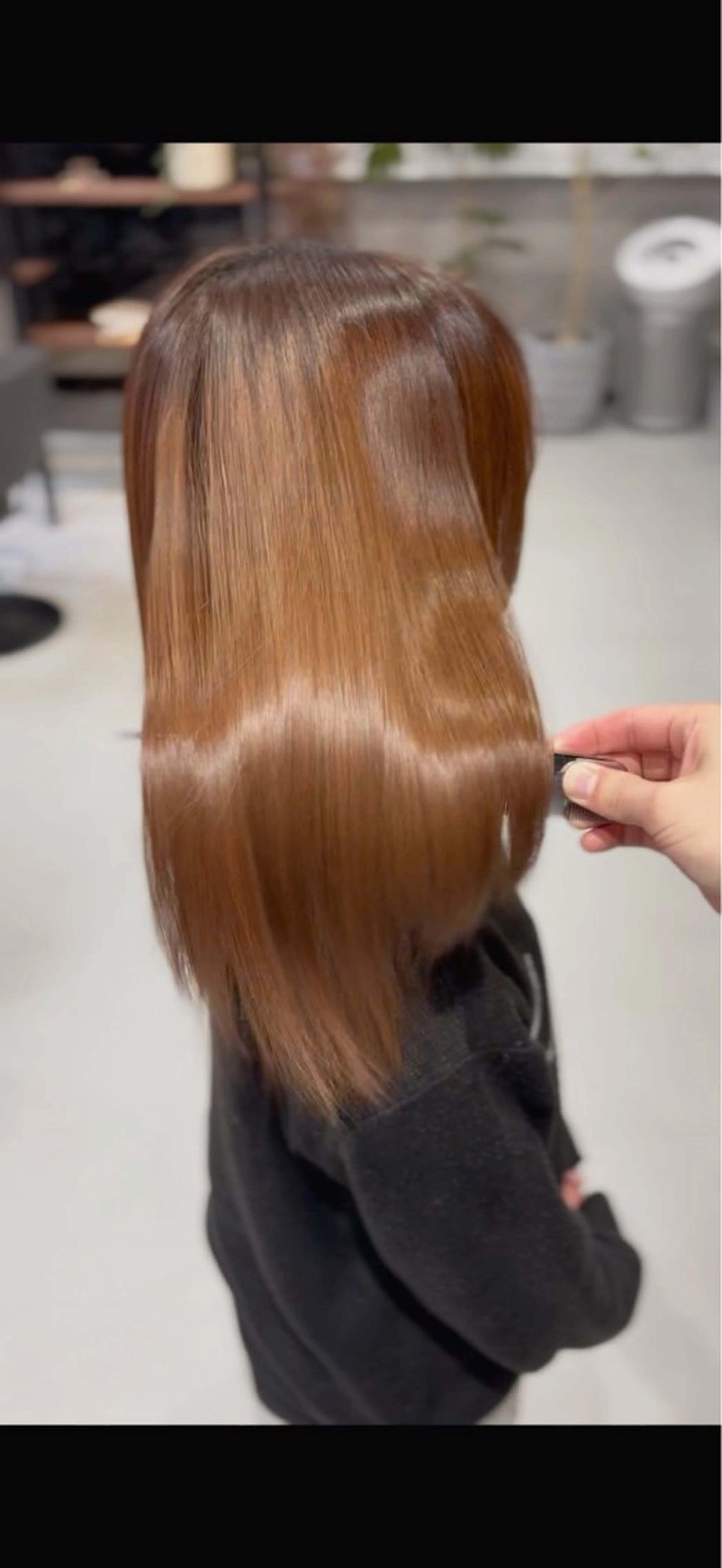 ミディアム カラー ヘアカラー 川口 飛鳥のヘアスタイル