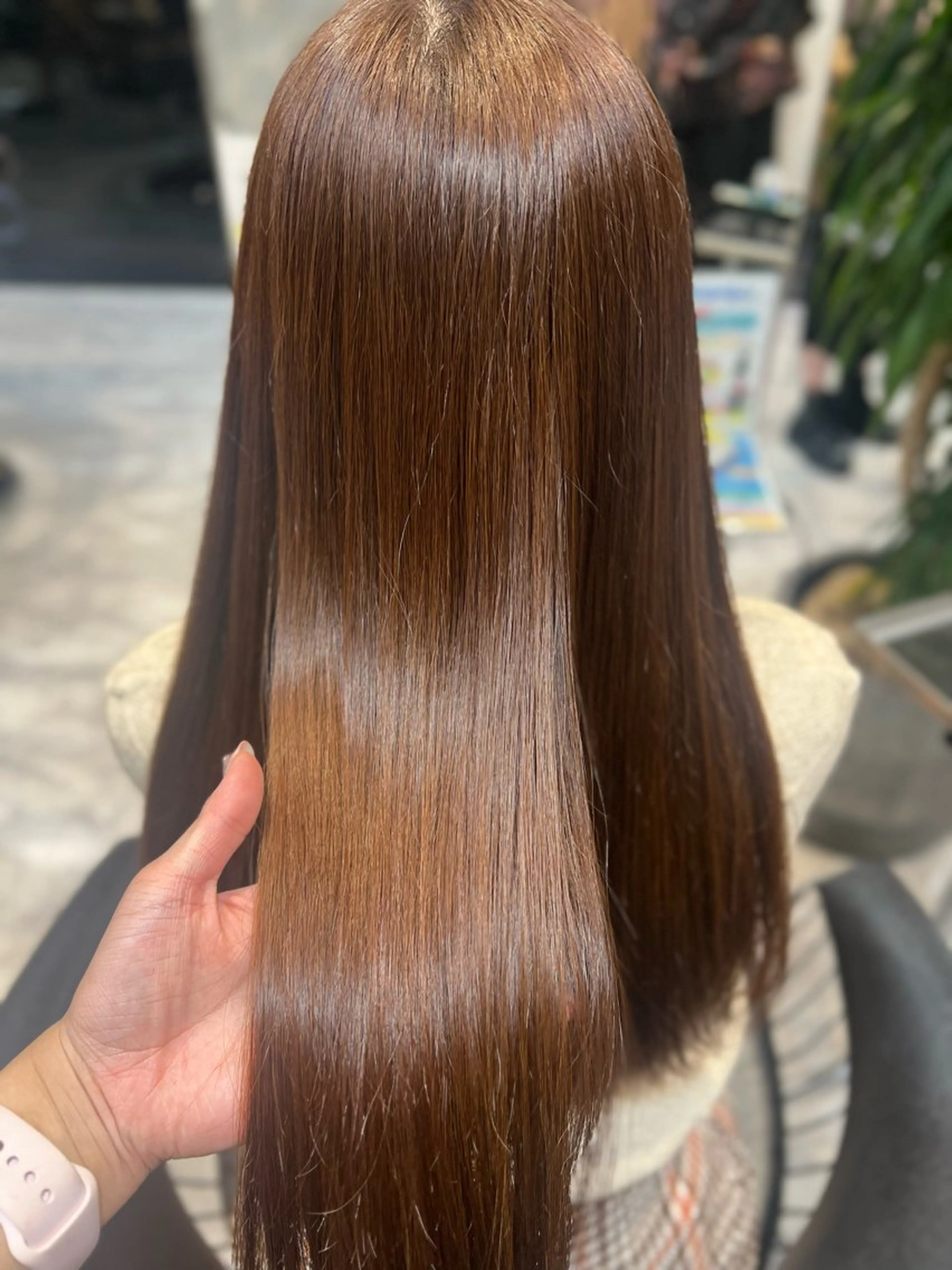 ミディアム 韓国艶髪/透明感 カラー/ひなののヘアスタイル