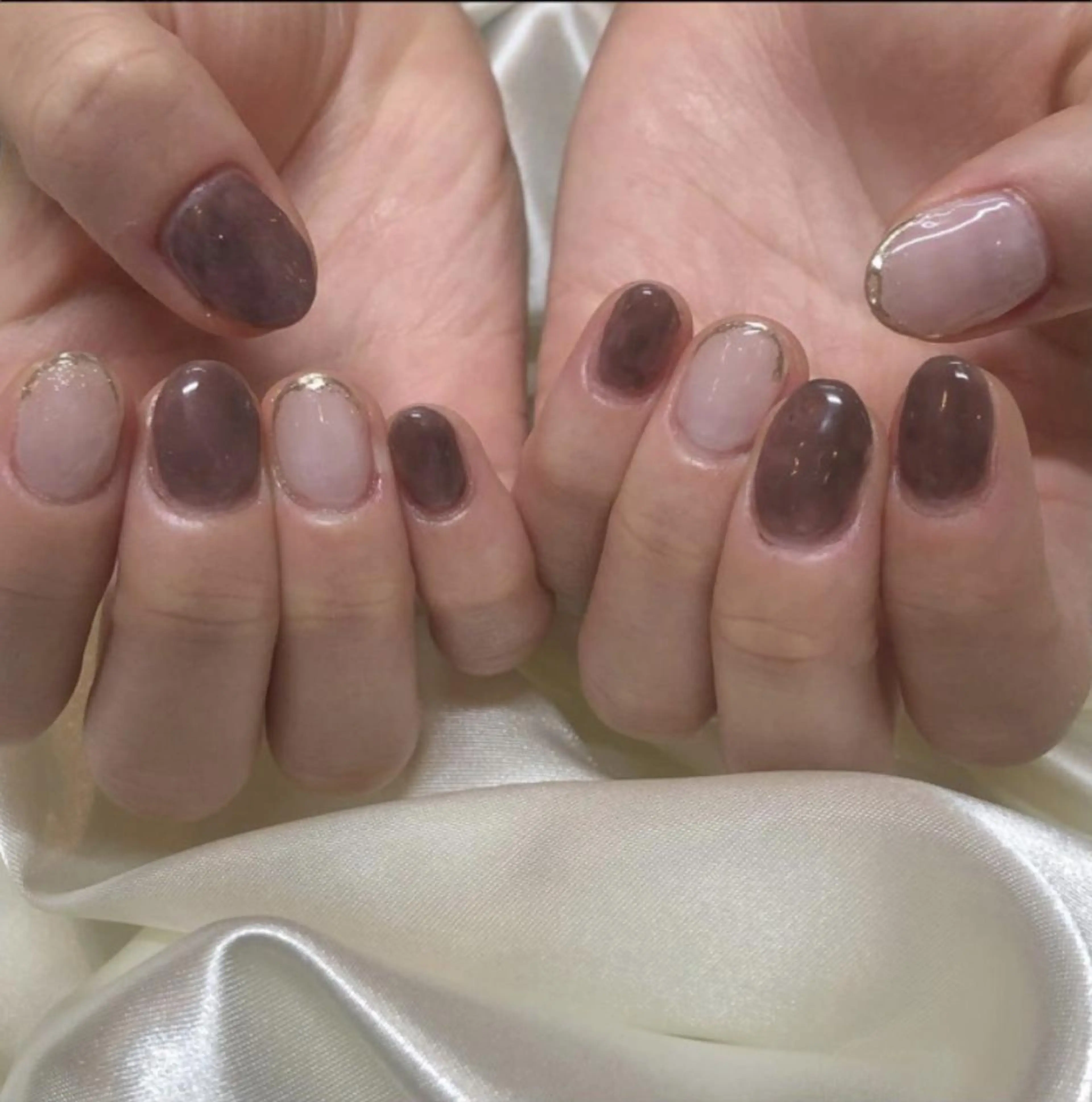 ネイル ジェルネイル ニュアンスネイル ワンカラーネイル パラジェル シンプルネイル パラジェル登録サロン N°ネイル吉祥寺のネイルデザイン