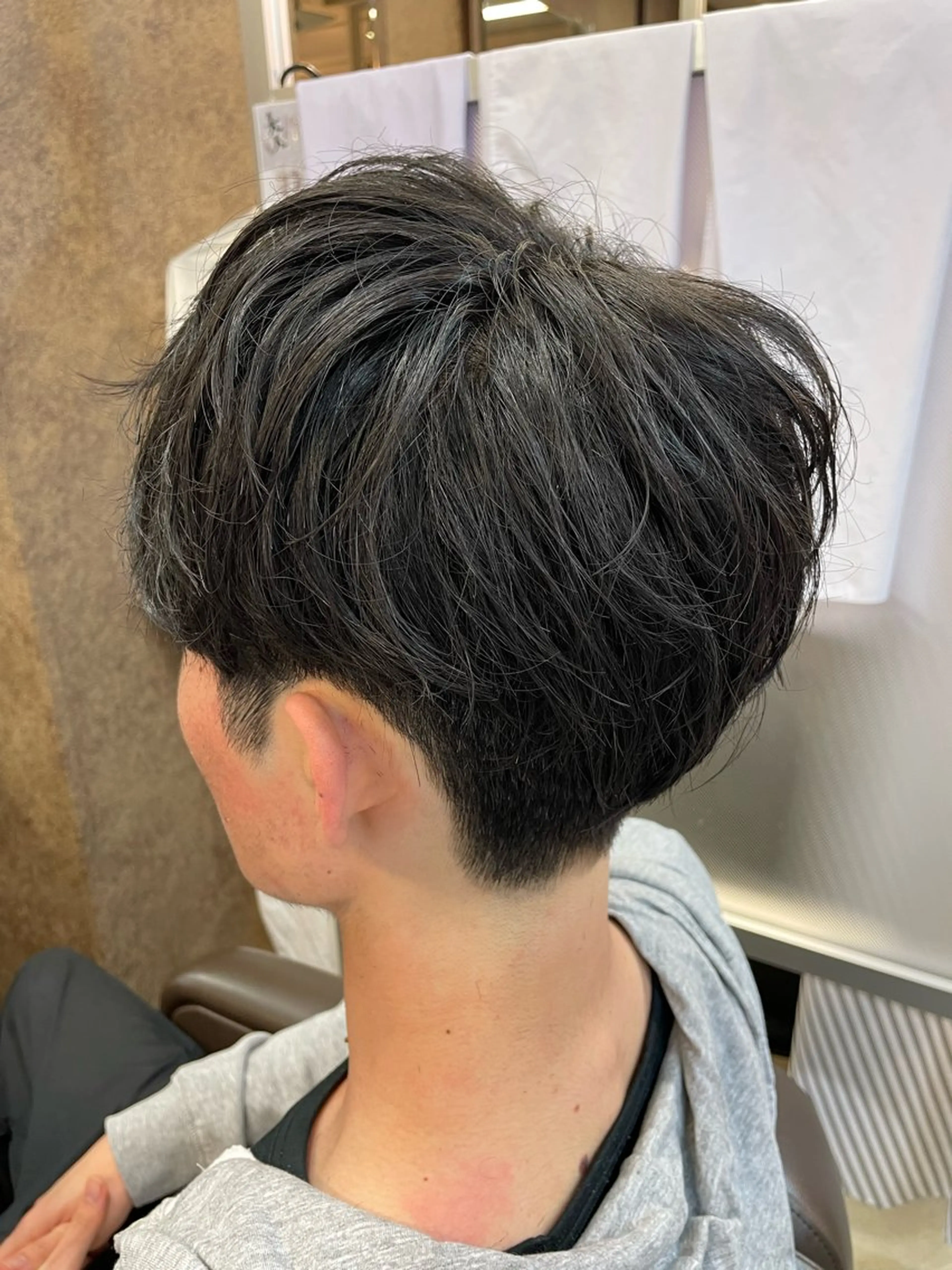 ショート メンズ メンズパーマ特化 カバヤマ　リョウのヘアスタイル