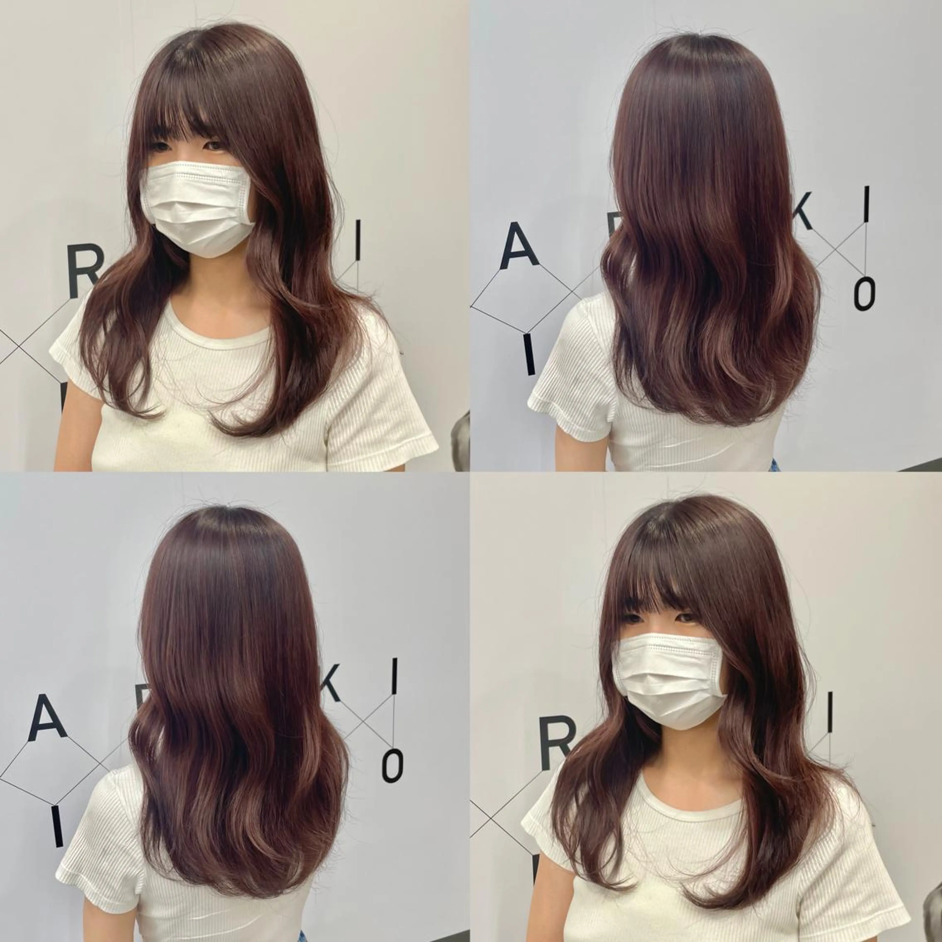 ロング カラー ブラウンカラー ラベンダーカラー ピンクカラー ピンクブラウン 新宿/顔周りカット/ レイヤー/がっきーのヘアスタイル