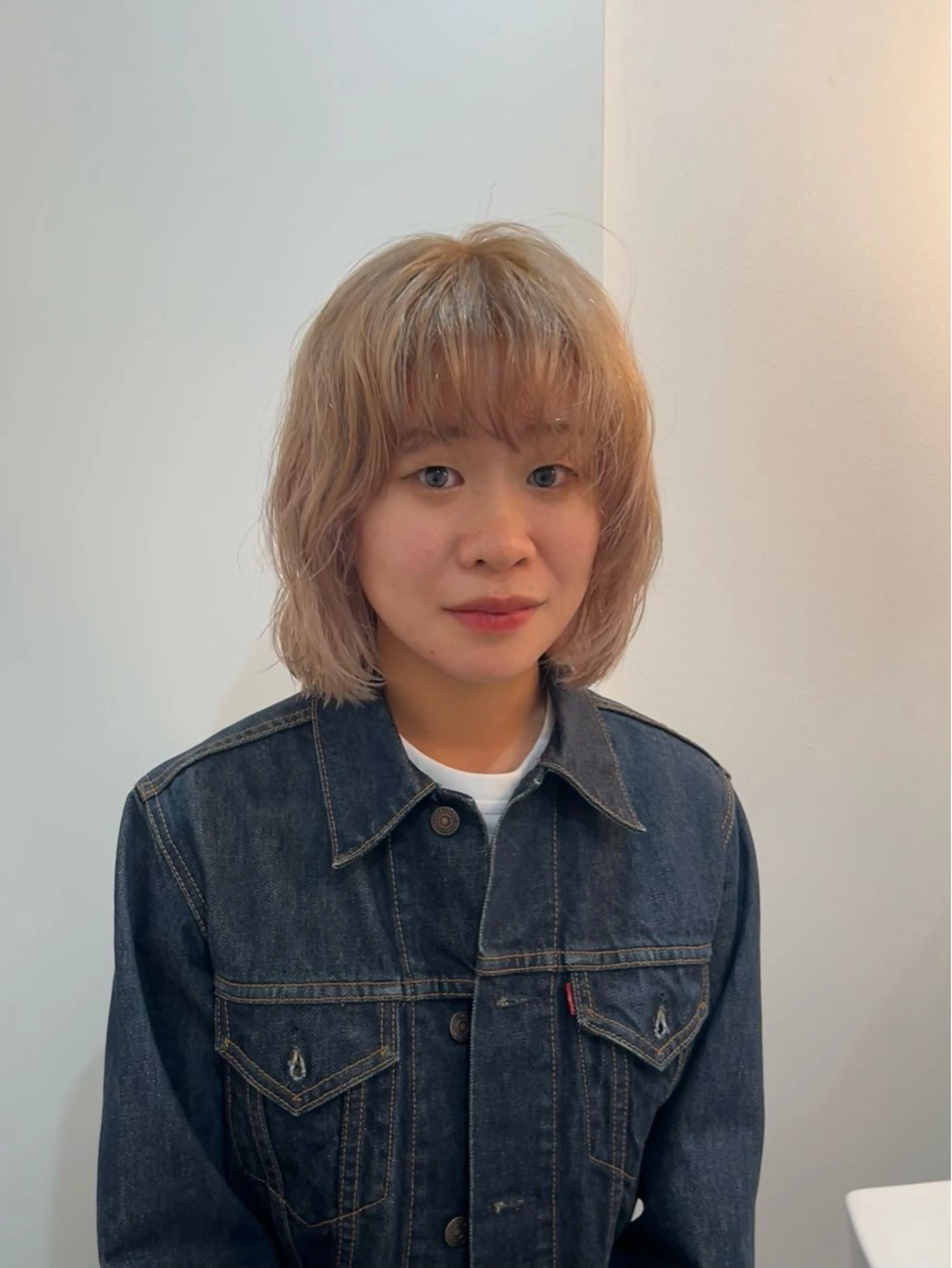 セミロング レイヤーカット/艶髪 /ストレート/リクトのヘアスタイル