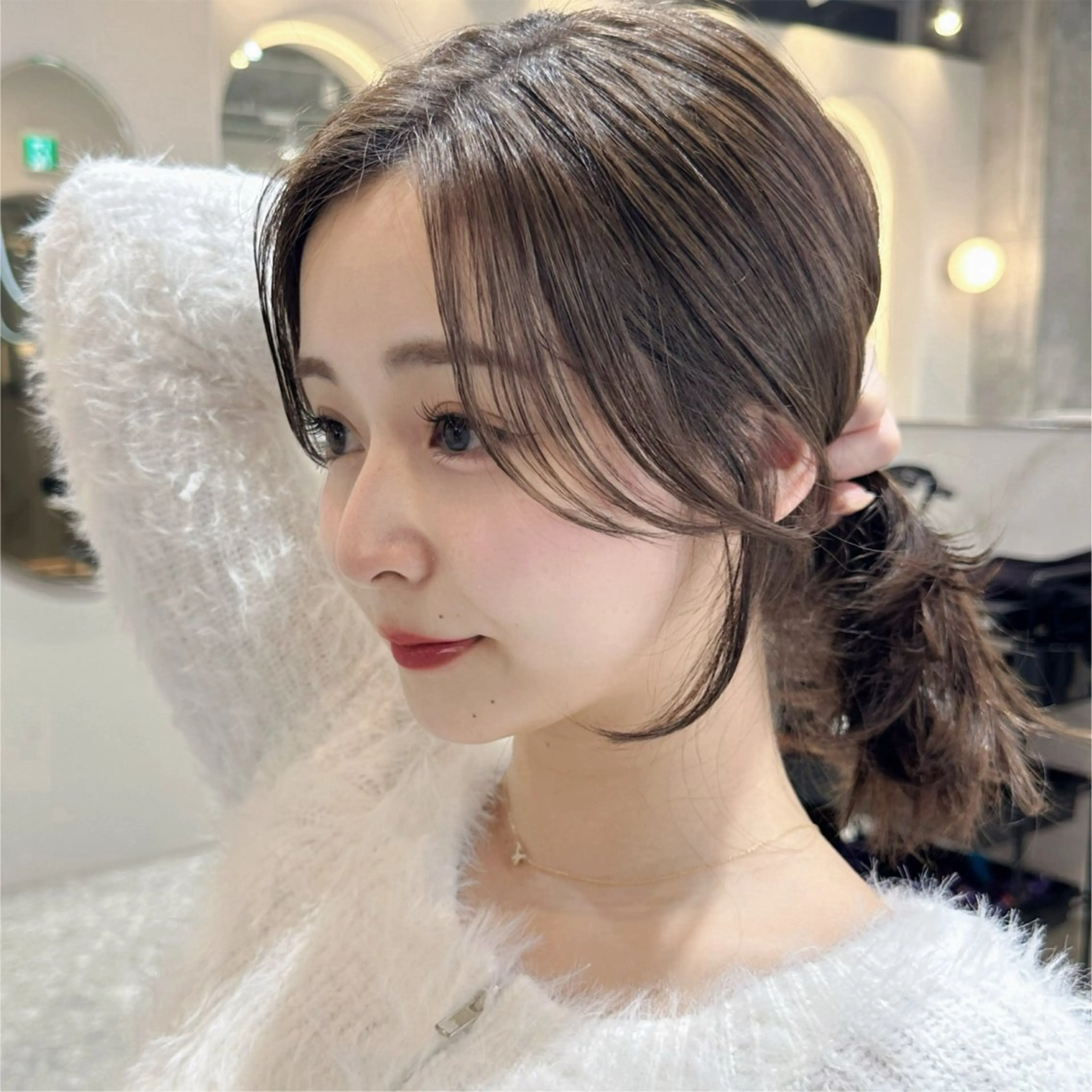 セミロング カラー カット トリートメント 新宿/韓国風レイヤー 髪質改善/渋谷直樹のヘアスタイル