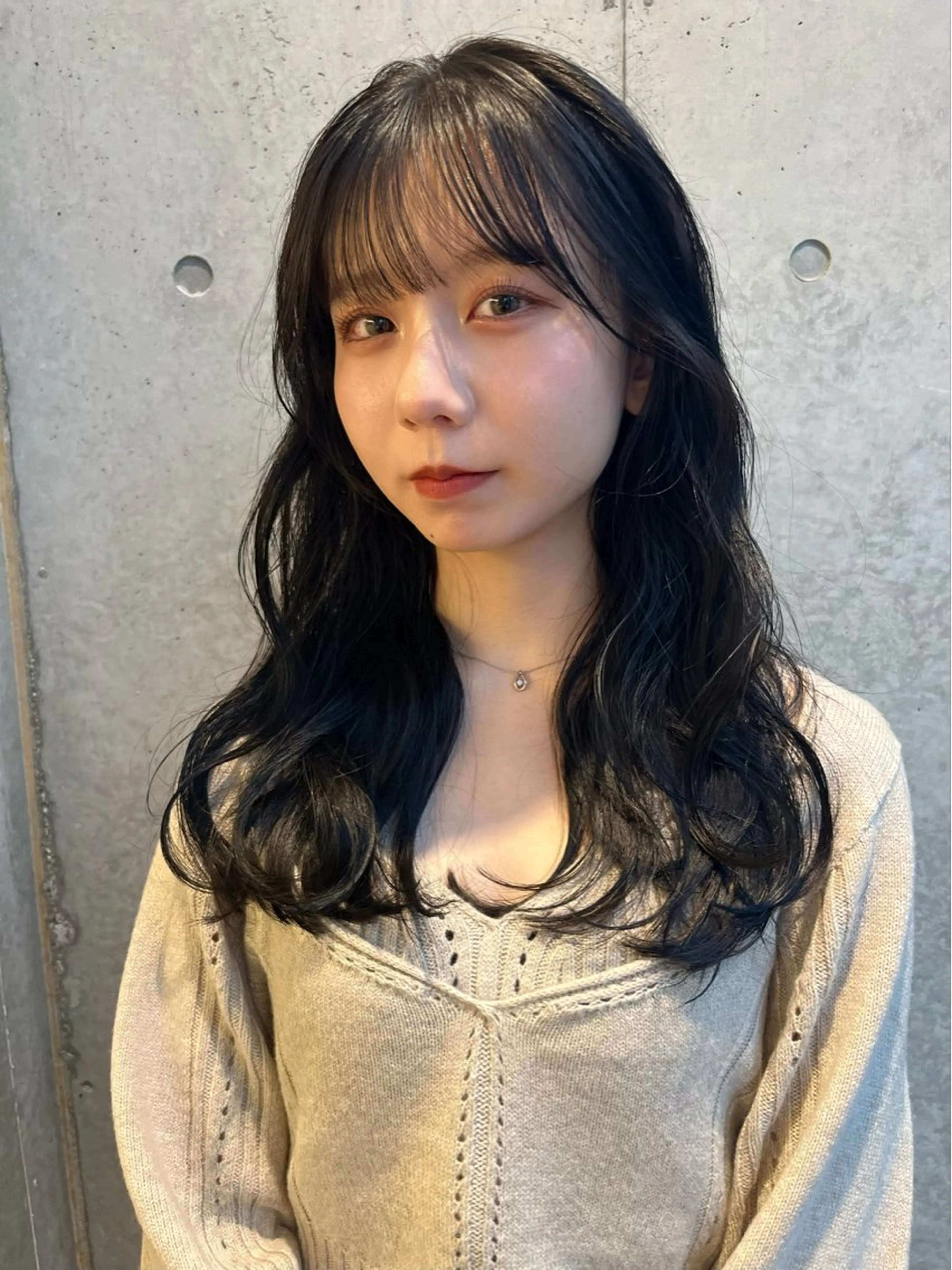 セミロング レイヤーカット/ 酸性ストレート梅田のヘアスタイル