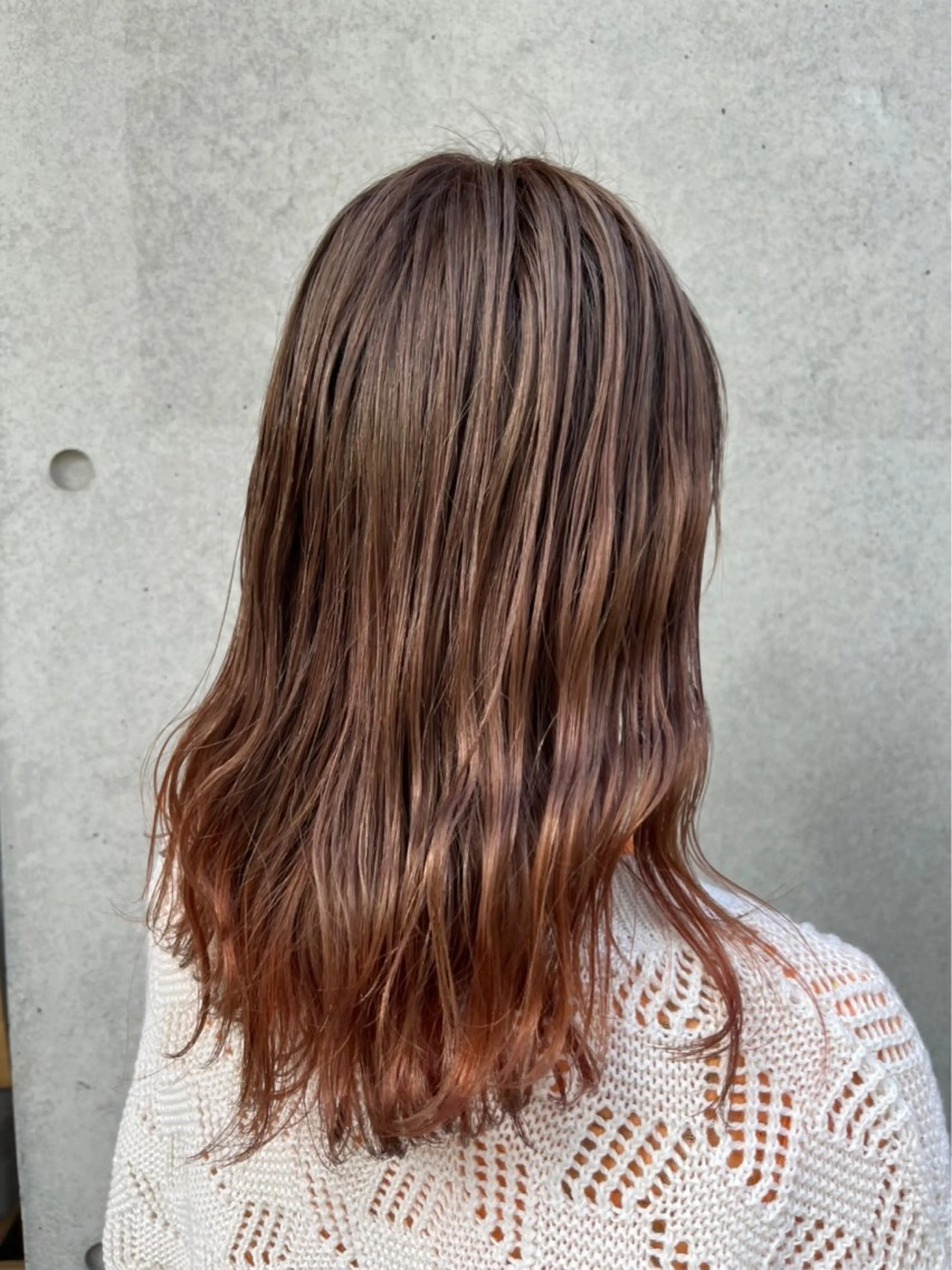 カラー ベージュカラー 黒髪 オレンジ ピンクカラー ピンクベージュ ヘアカラー トリートメント 🫧MANA🫧縮毛 矯正モデル募集中🧡のヘアスタイル