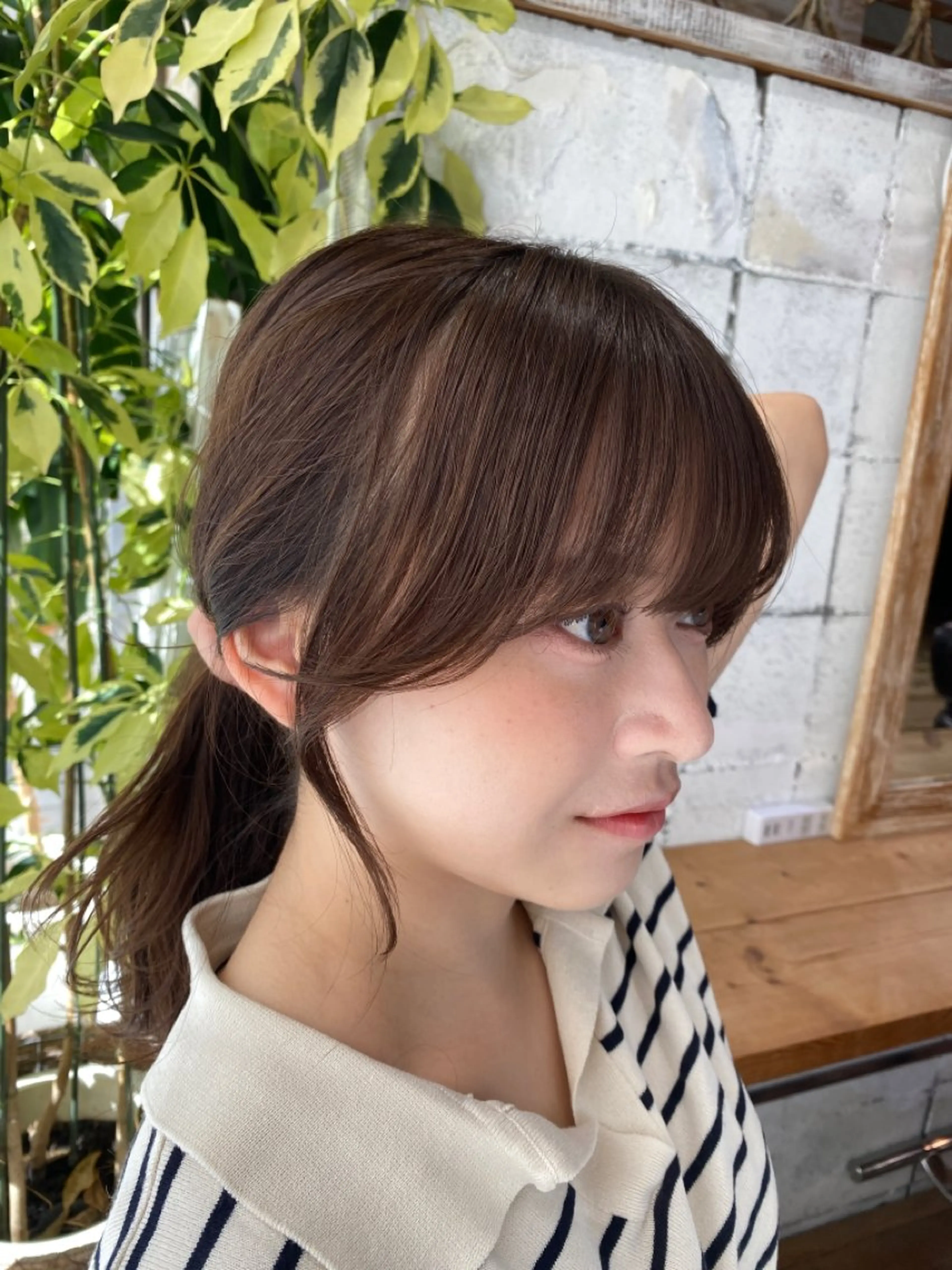 ✨初めての方大歓迎✨ミニモ限定価格【前髪、顔まわりおくれ毛カット】韓国ヘア　小顔カット　くびれヘア　おくれ毛の写真