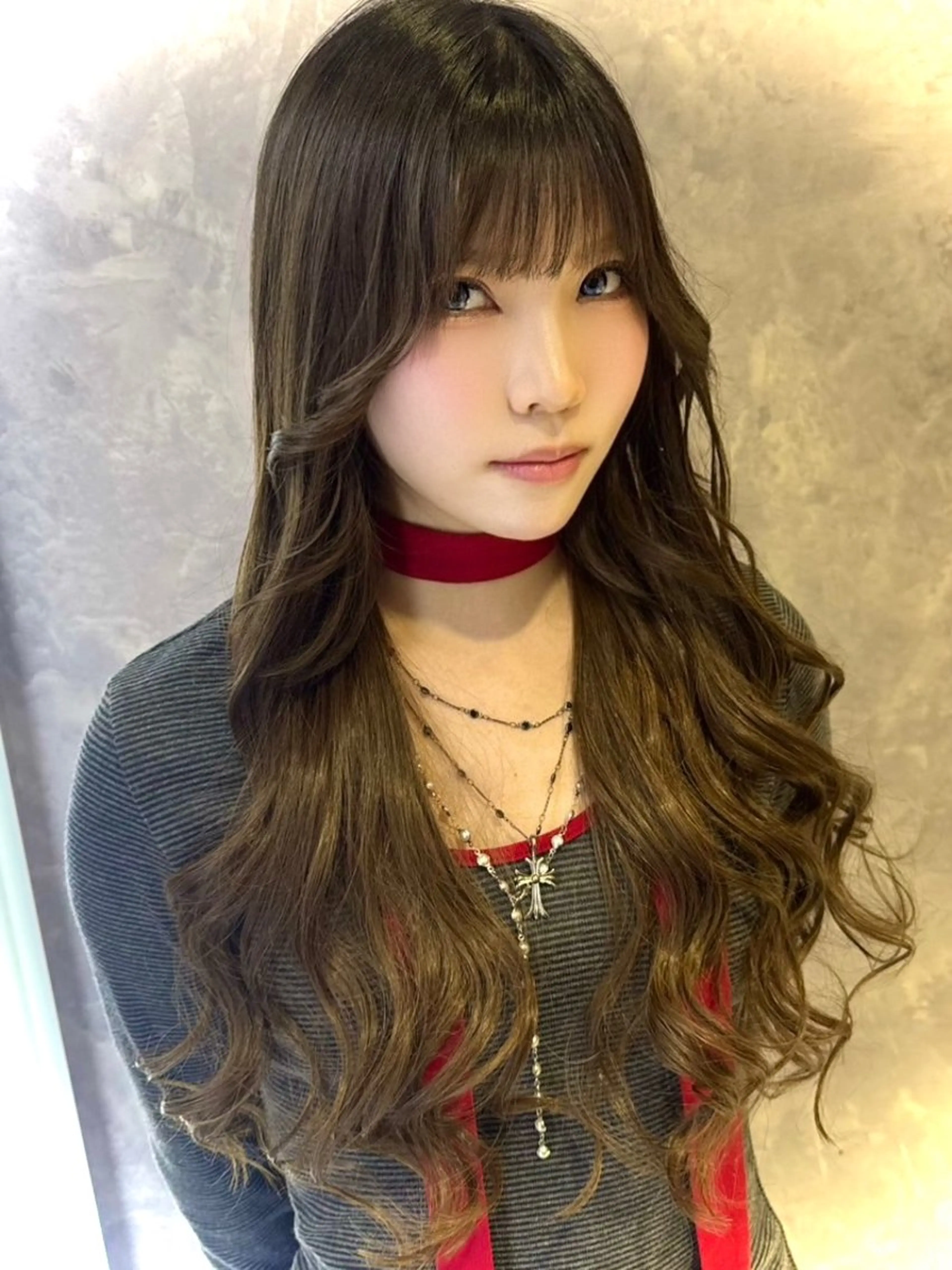 学生大人気💖カラーとエクステ同時施術プラン✨エクステ1枚110円コース(48cm人毛or55cmタンパク質ファイバー)の写真