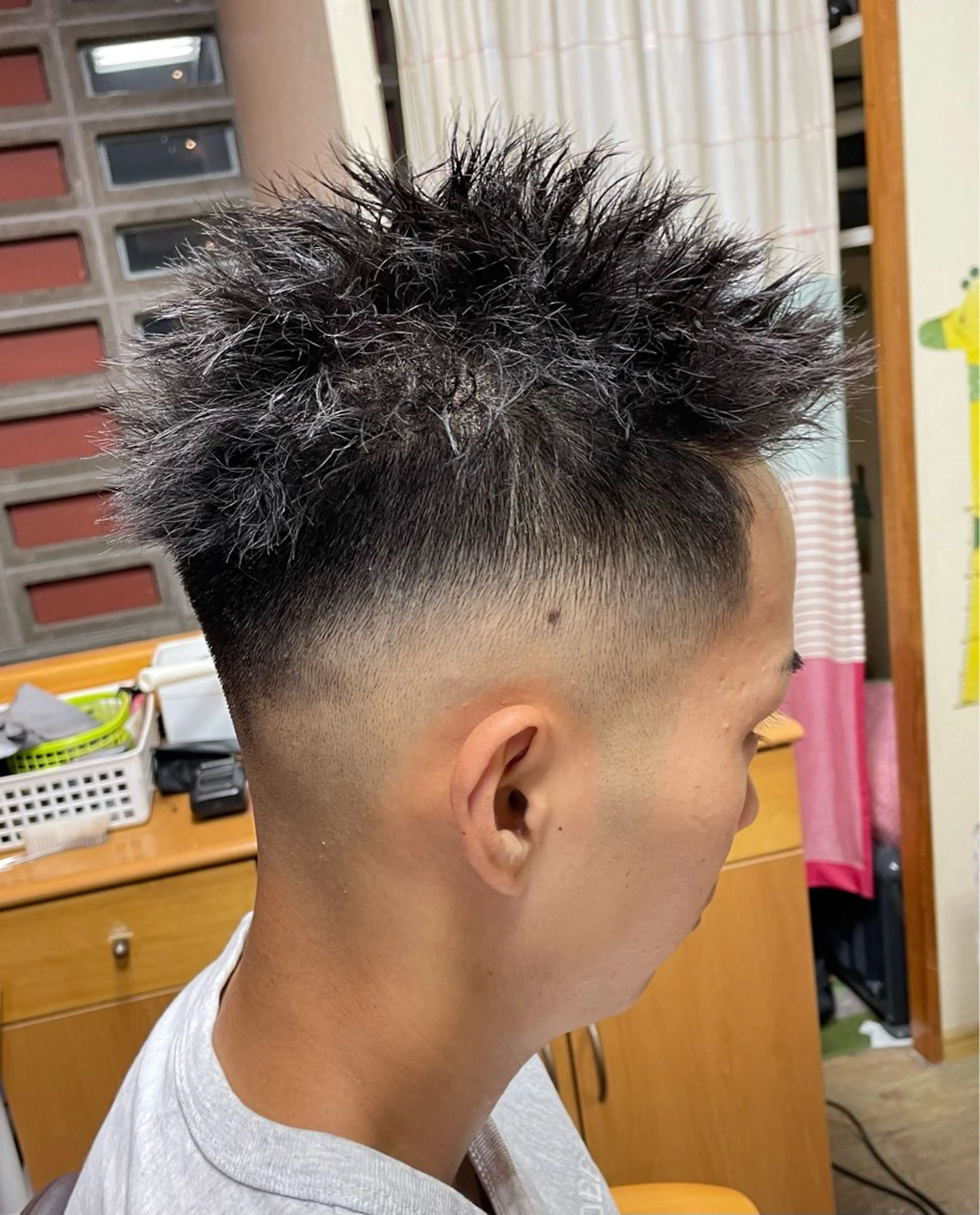 パーマ メンズ 中嶋 颯和のヘアスタイル
