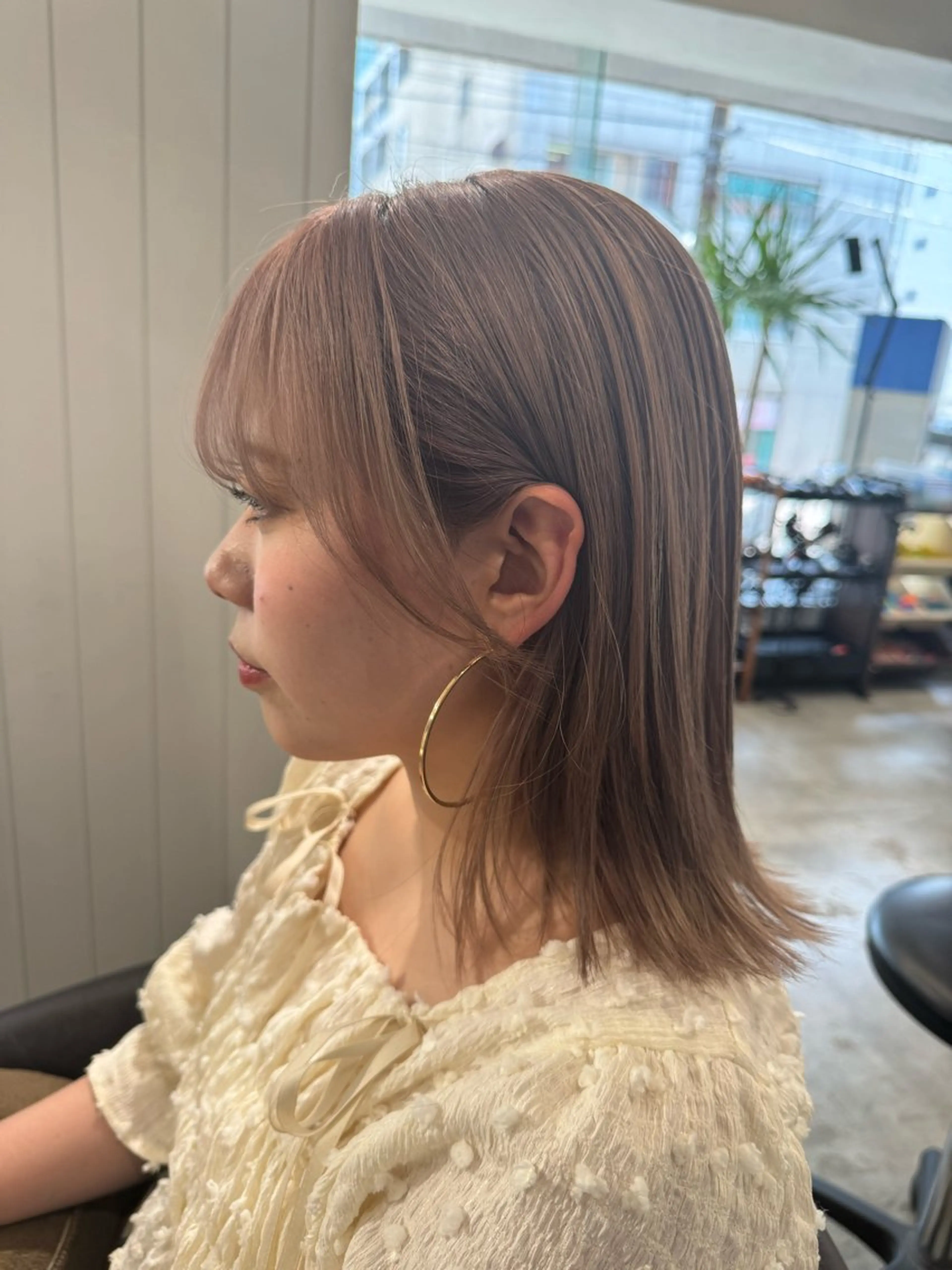 ミディアム カラー ROSTAR セイゴのヘアスタイル