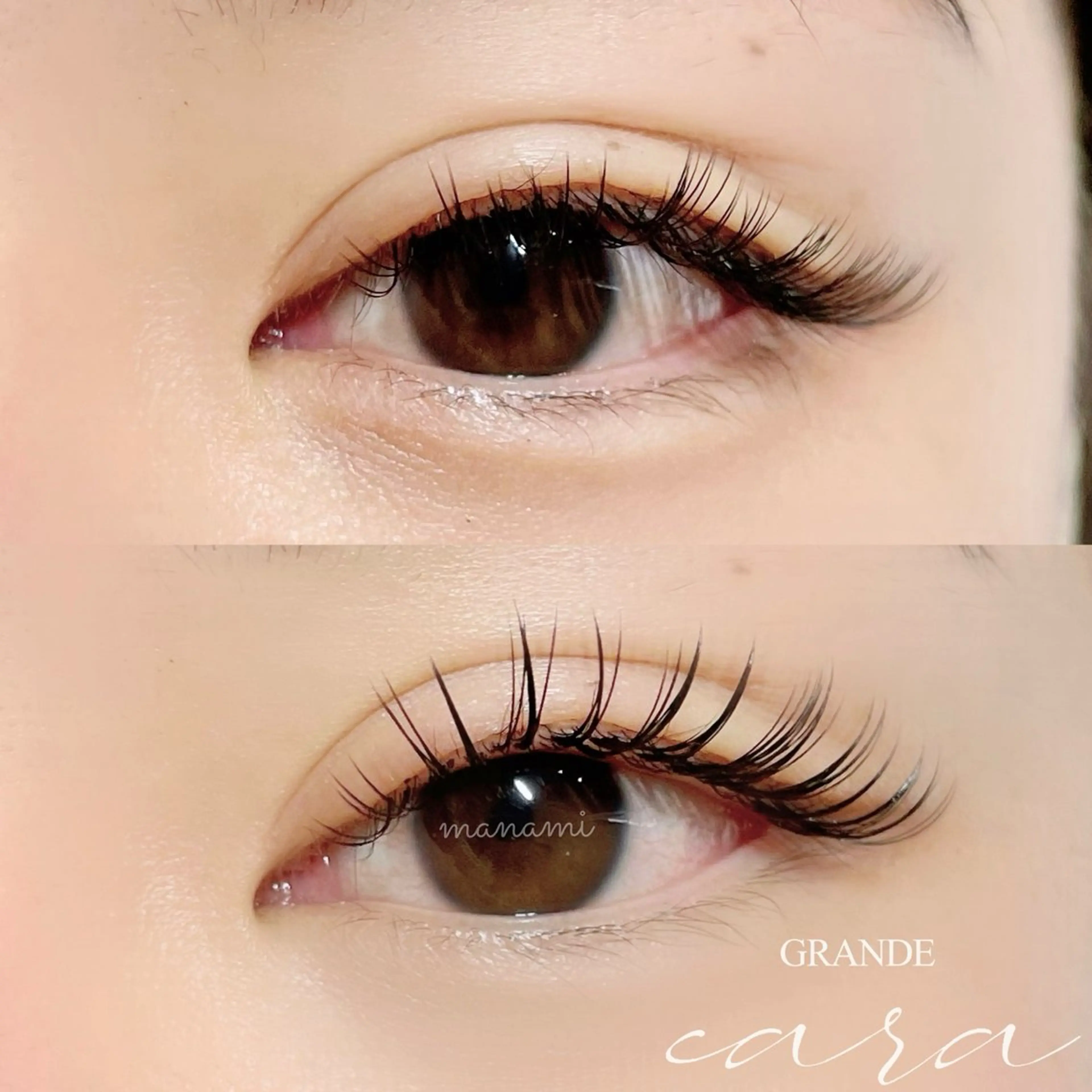 マツエク・マツパ マツエク GRANDEcara 栄　manamiのマツエク・マツパデザイン