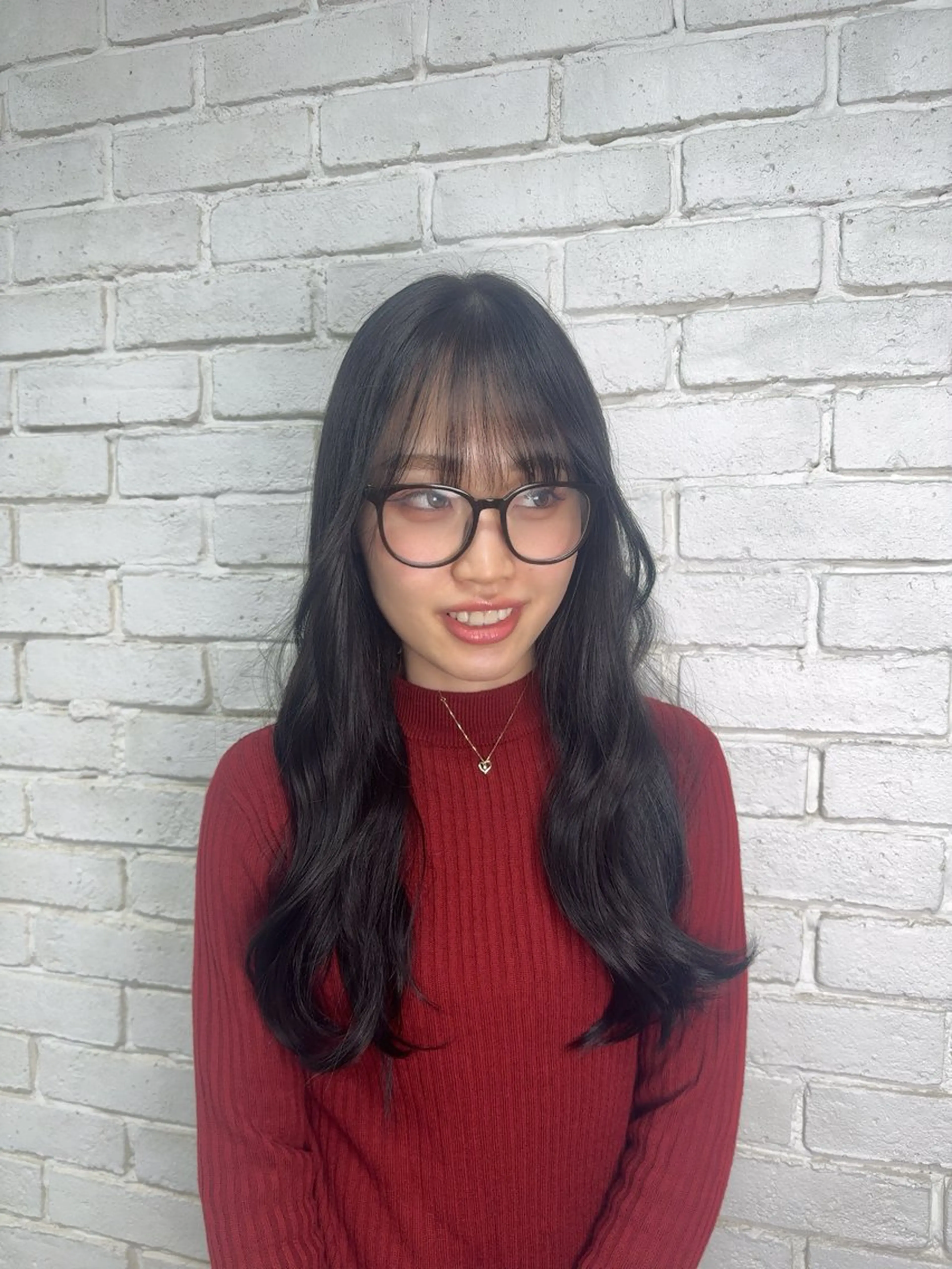 セミロング ヘアカラー トリートメント 🌶F-CODE RINA🌶のヘアスタイル