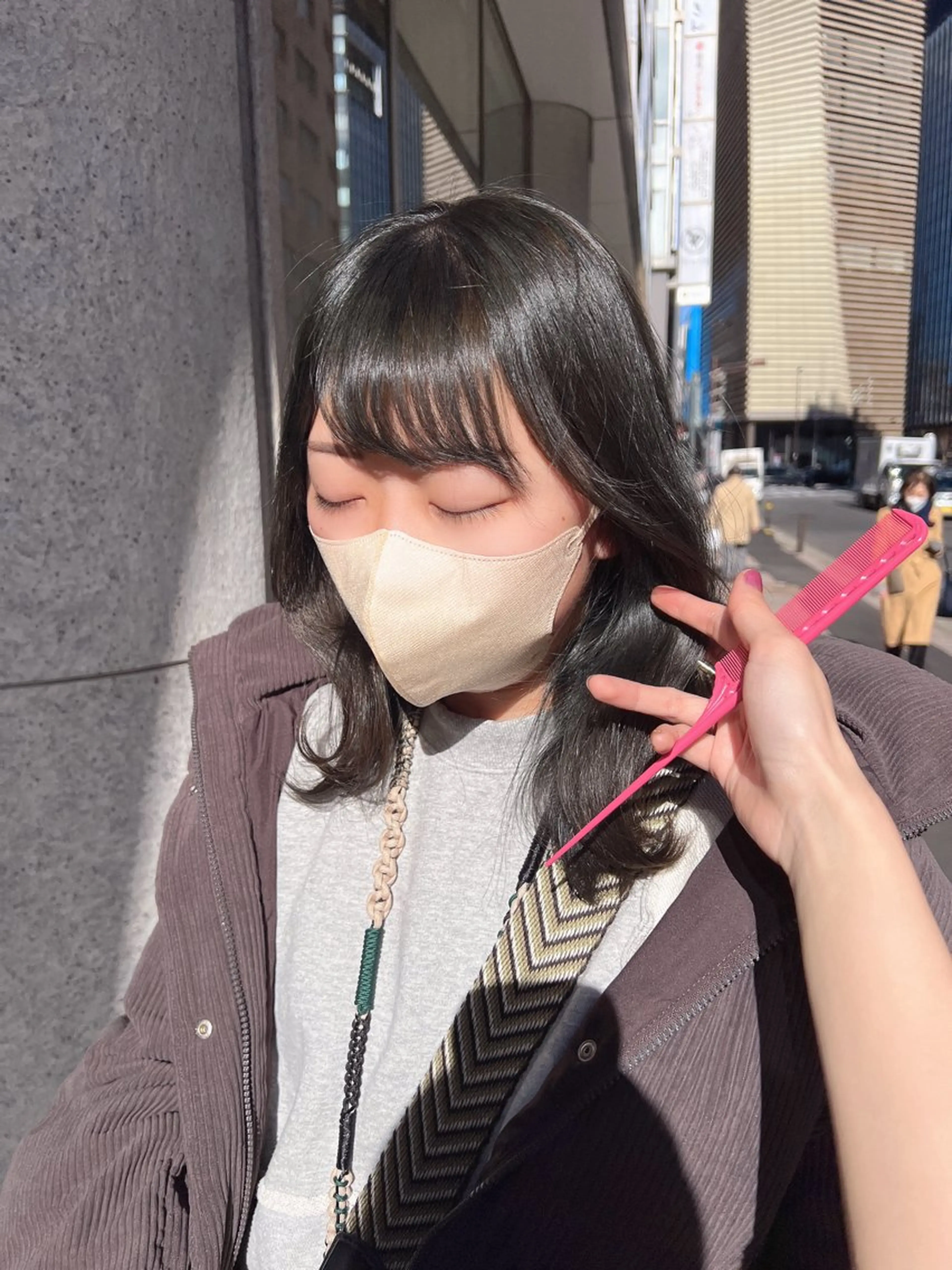ミディアム カラー ブリーチ 銀座/カラー 🎀momo🎀のヘアスタイル